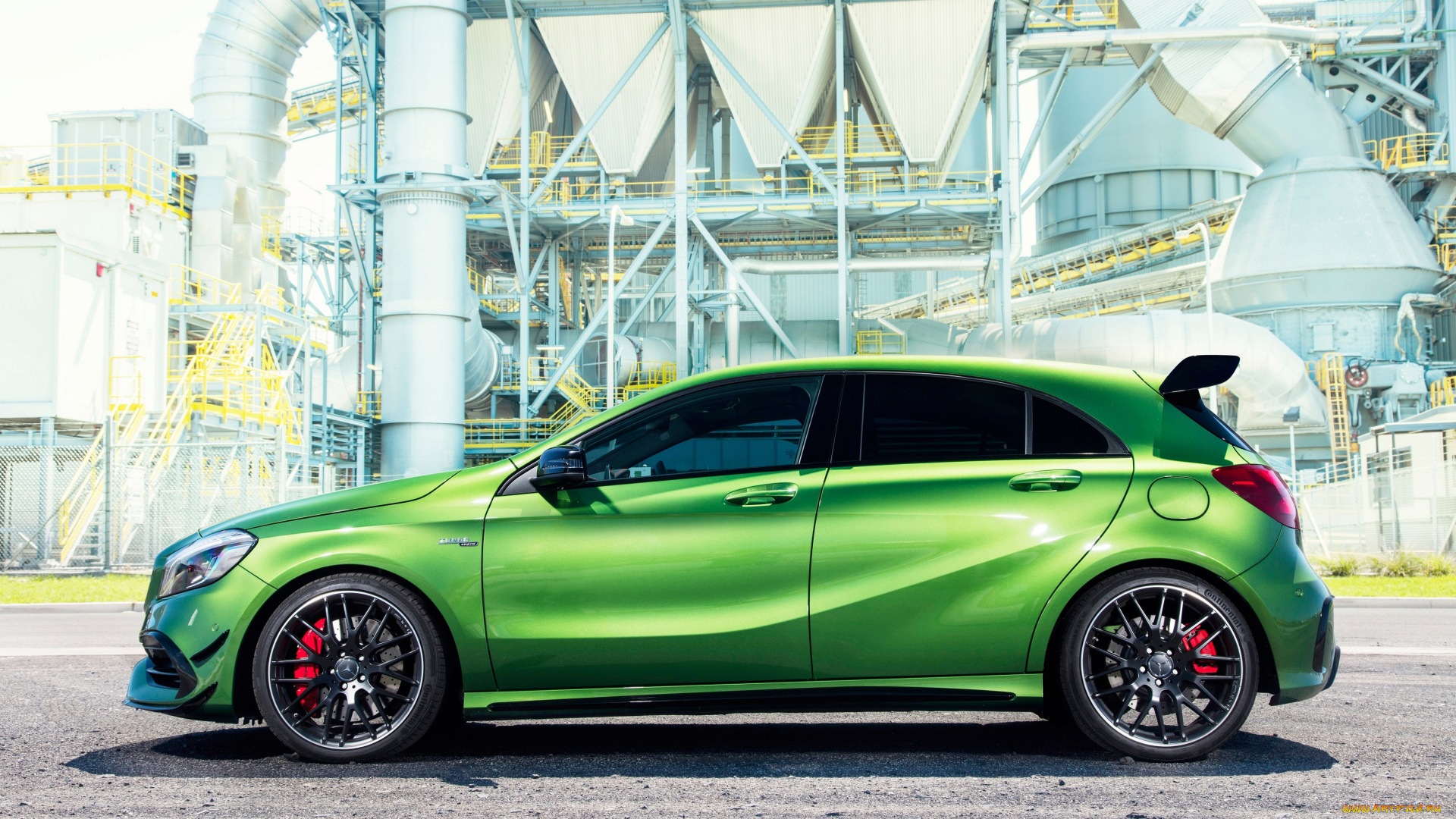 автомобили, mercedes-benz, w176, au-spec, 4matic, a, 45, mercedes-amg, 2016г, зеленый