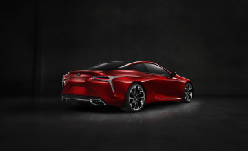 Картинка автомобили lexus lc 500 красный 2017г