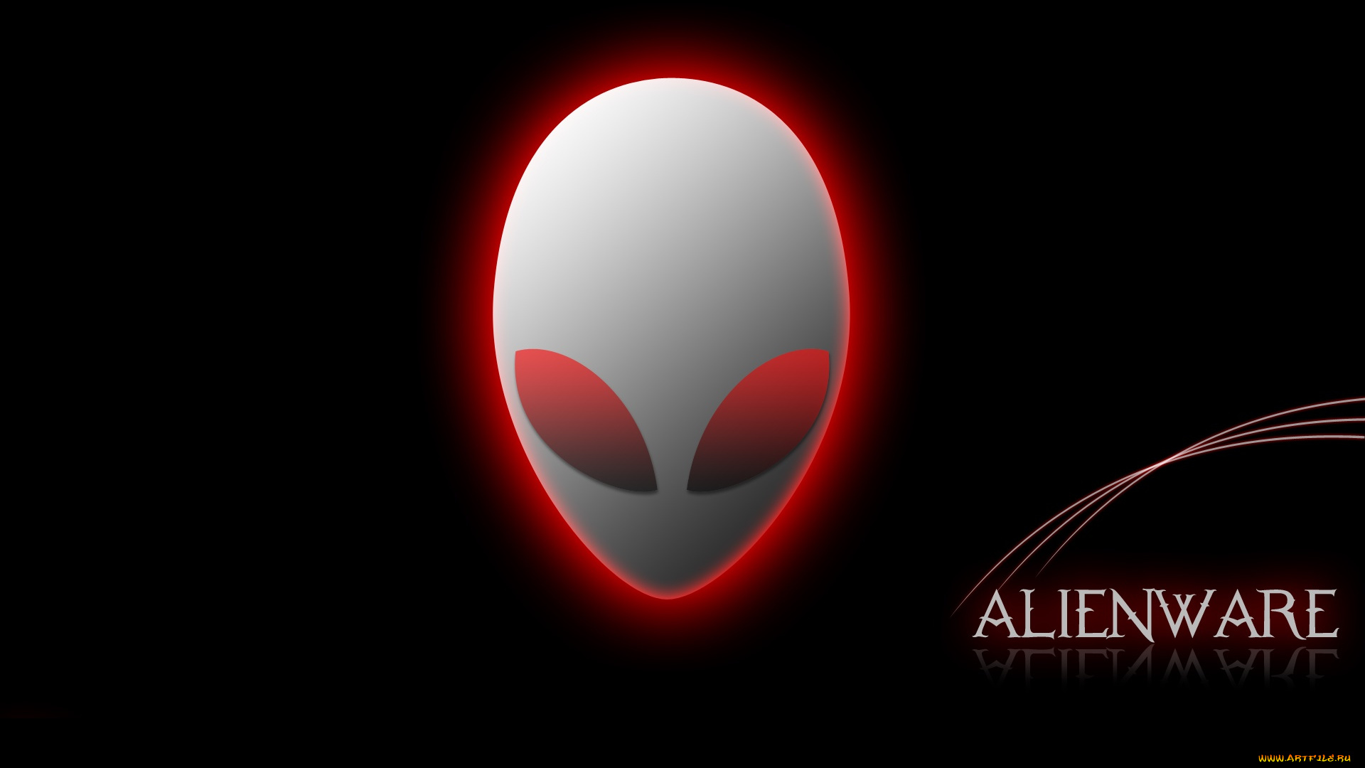 компьютеры, alienware, логотип, фон