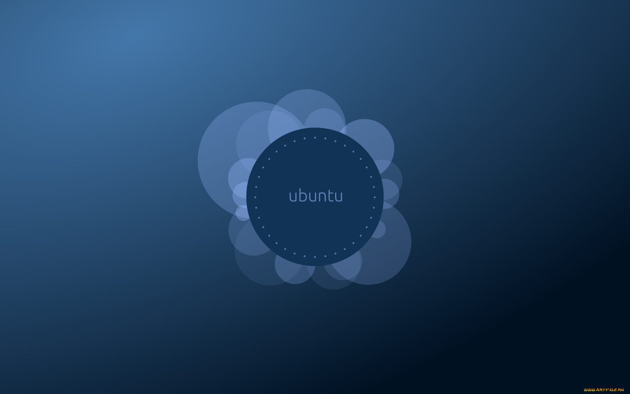 компьютеры, ubuntu, linux, фон, логотип