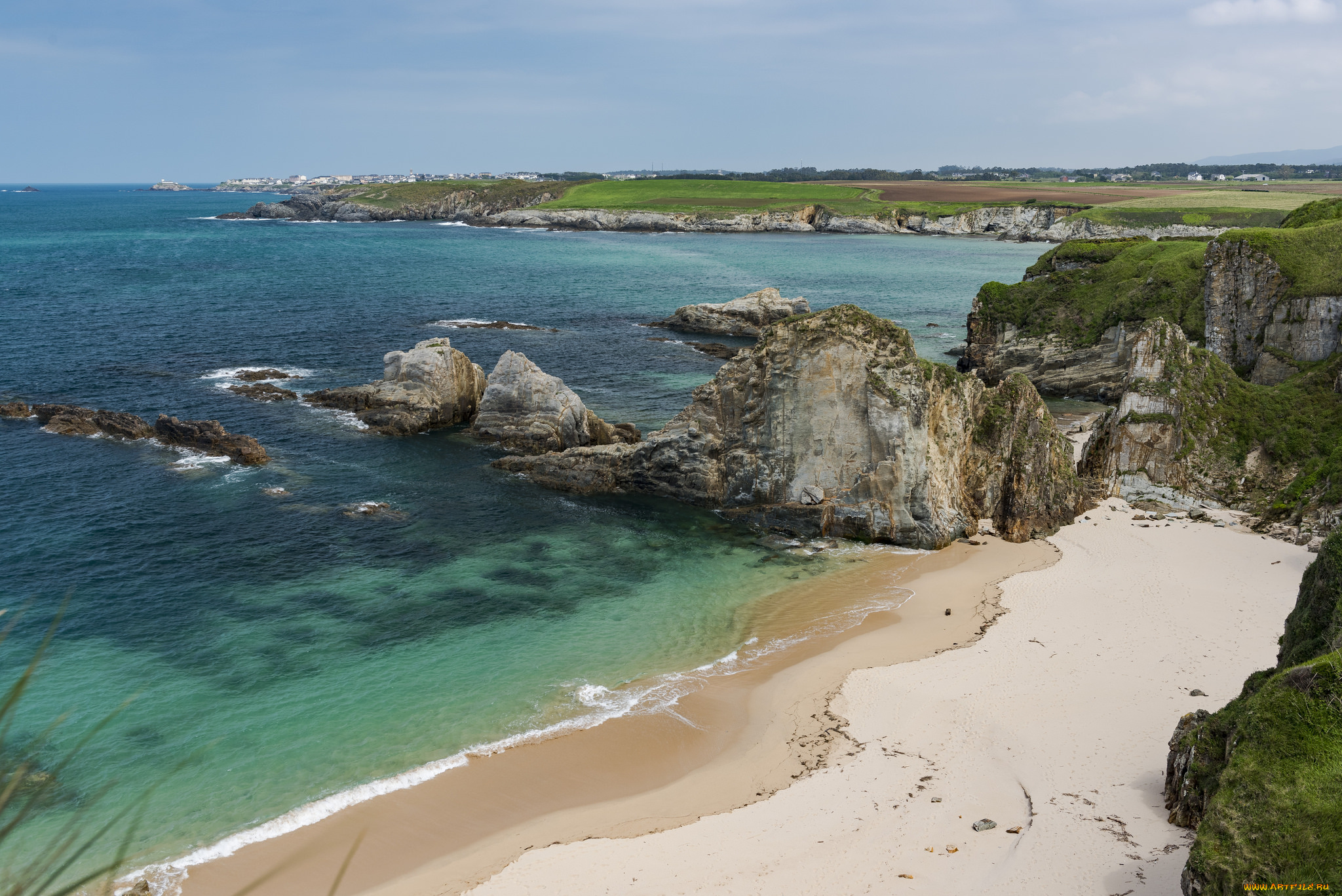 природа, побережье, море, берег