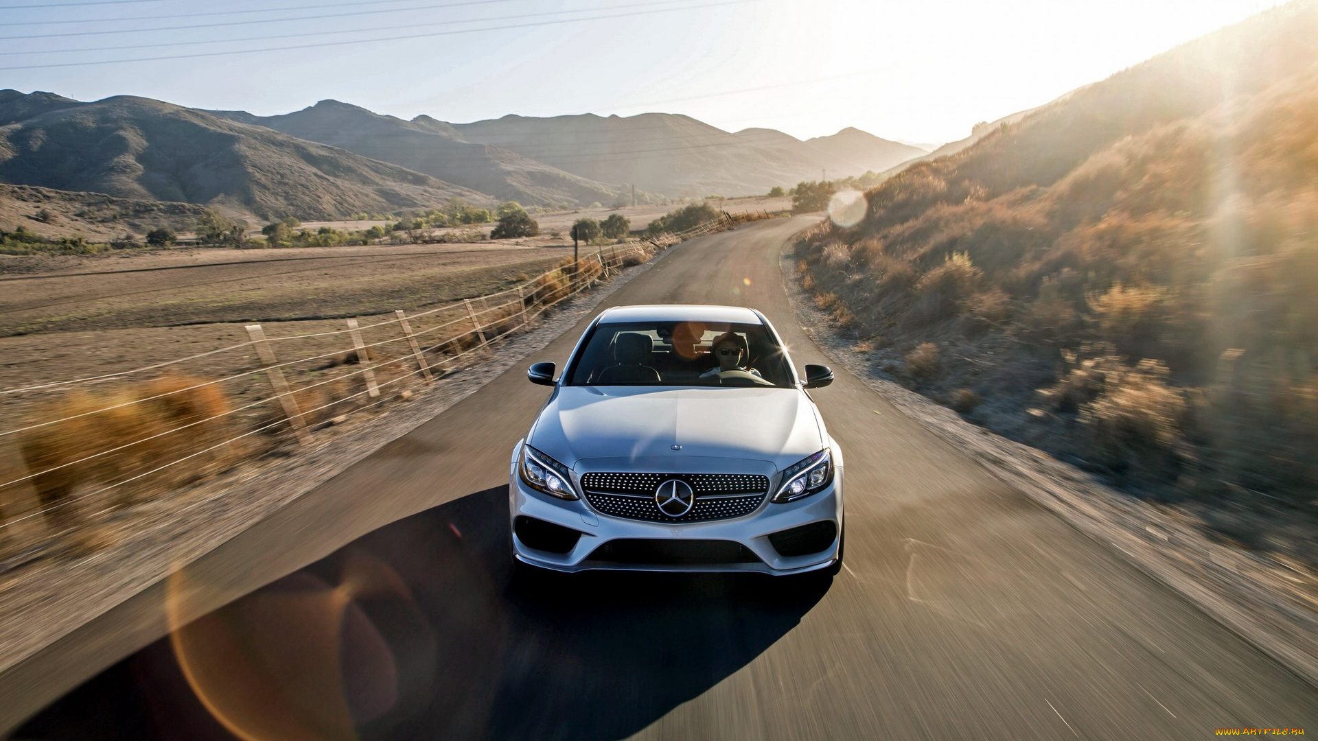 автомобили, mercedes-benz, скорость, мерседес, белый, дорога, шоссе, трасса, горы