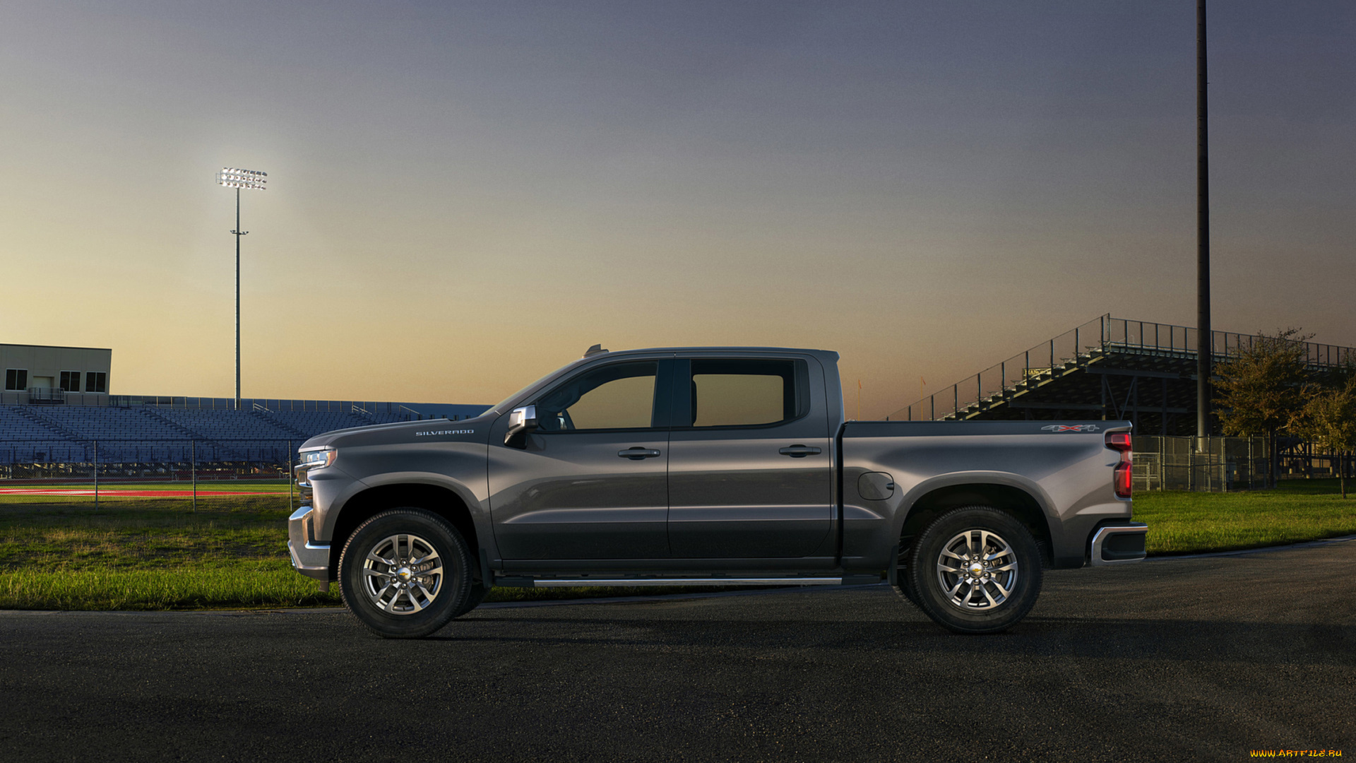 chevrolet, silverado, 2019, автомобили, chevrolet, серый, silverado, 2019