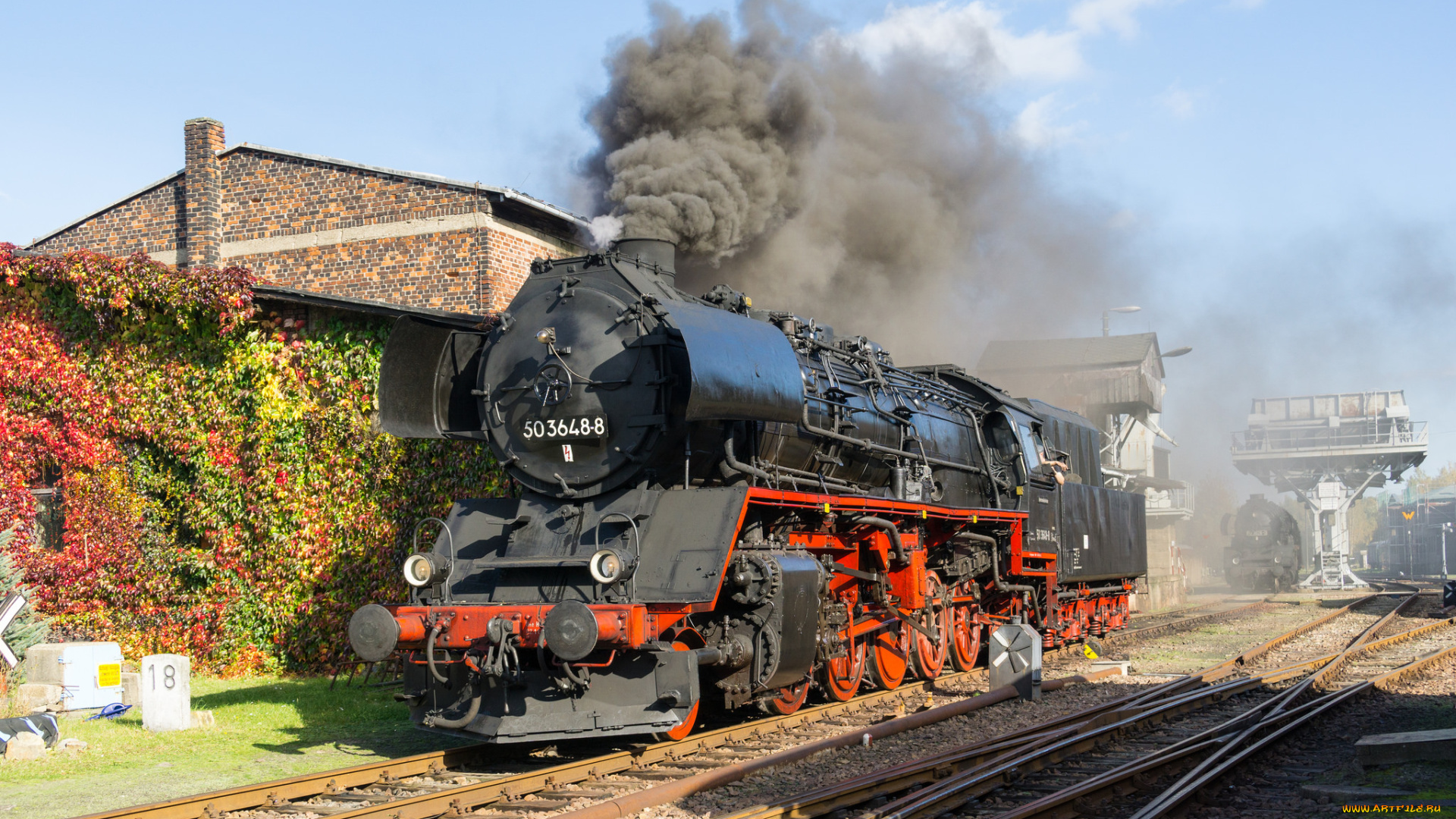 техника, паровозы, паровоз, рельсы