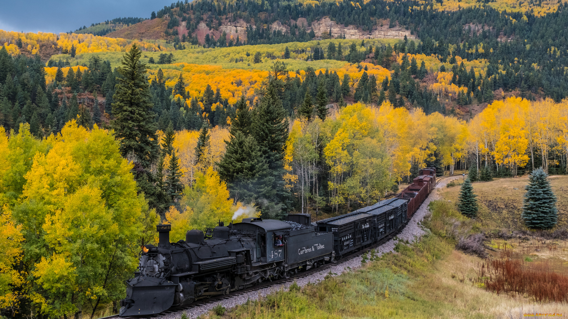 техника, паровозы, паровоз, рельсы