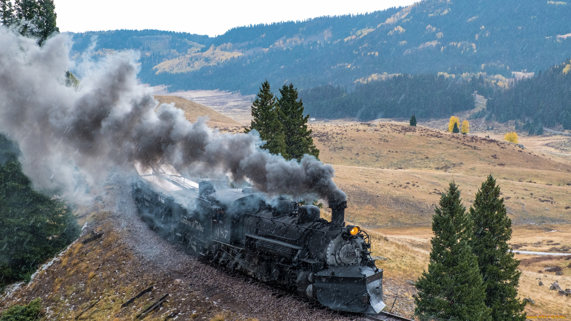техника, паровозы, паровоз, рельсы