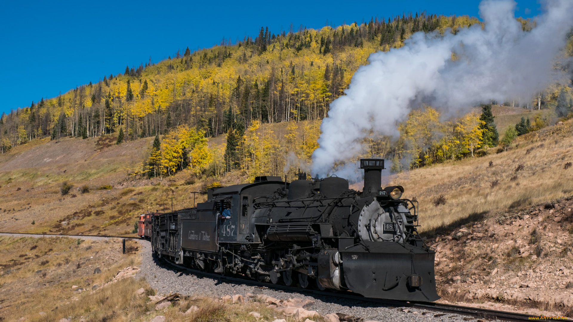 техника, паровозы, паровоз, рельсы