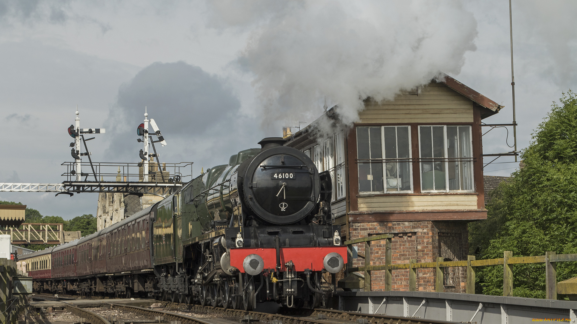 техника, паровозы, паровоз, рельсы