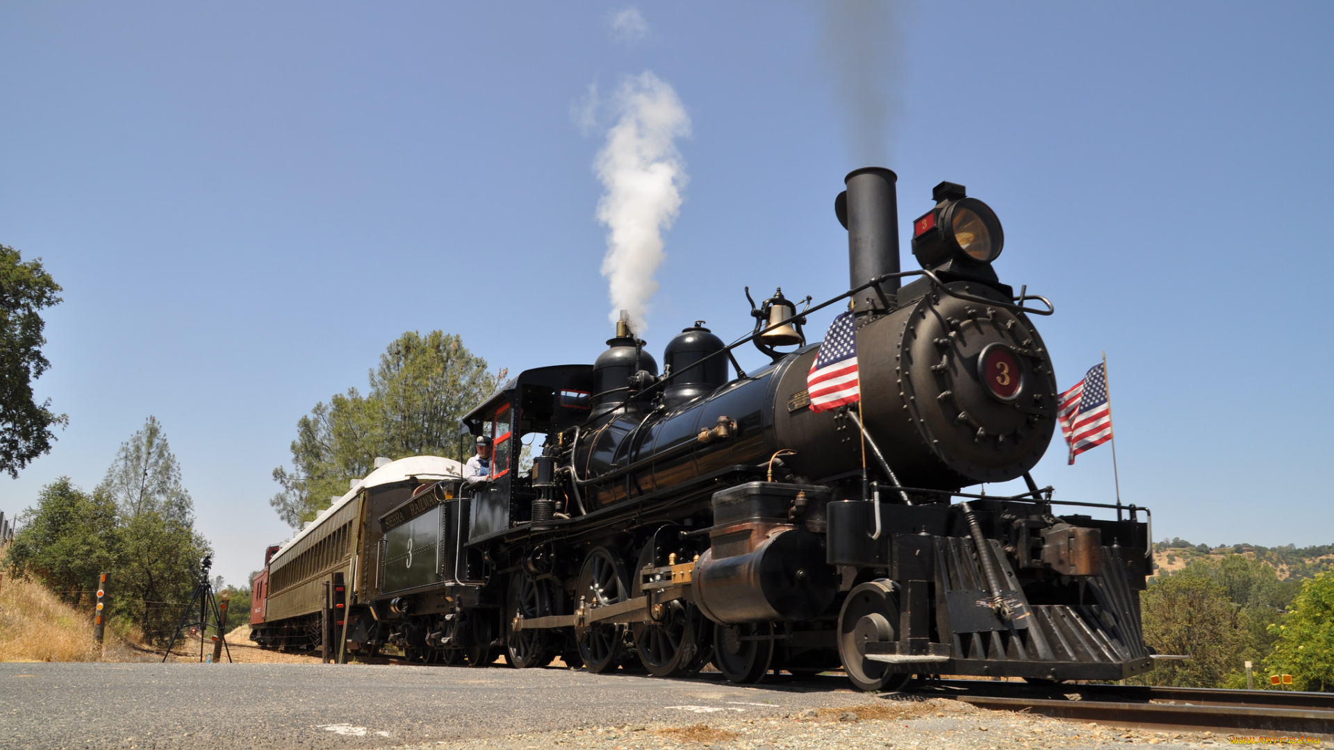 техника, паровозы, паровоз, рельсы