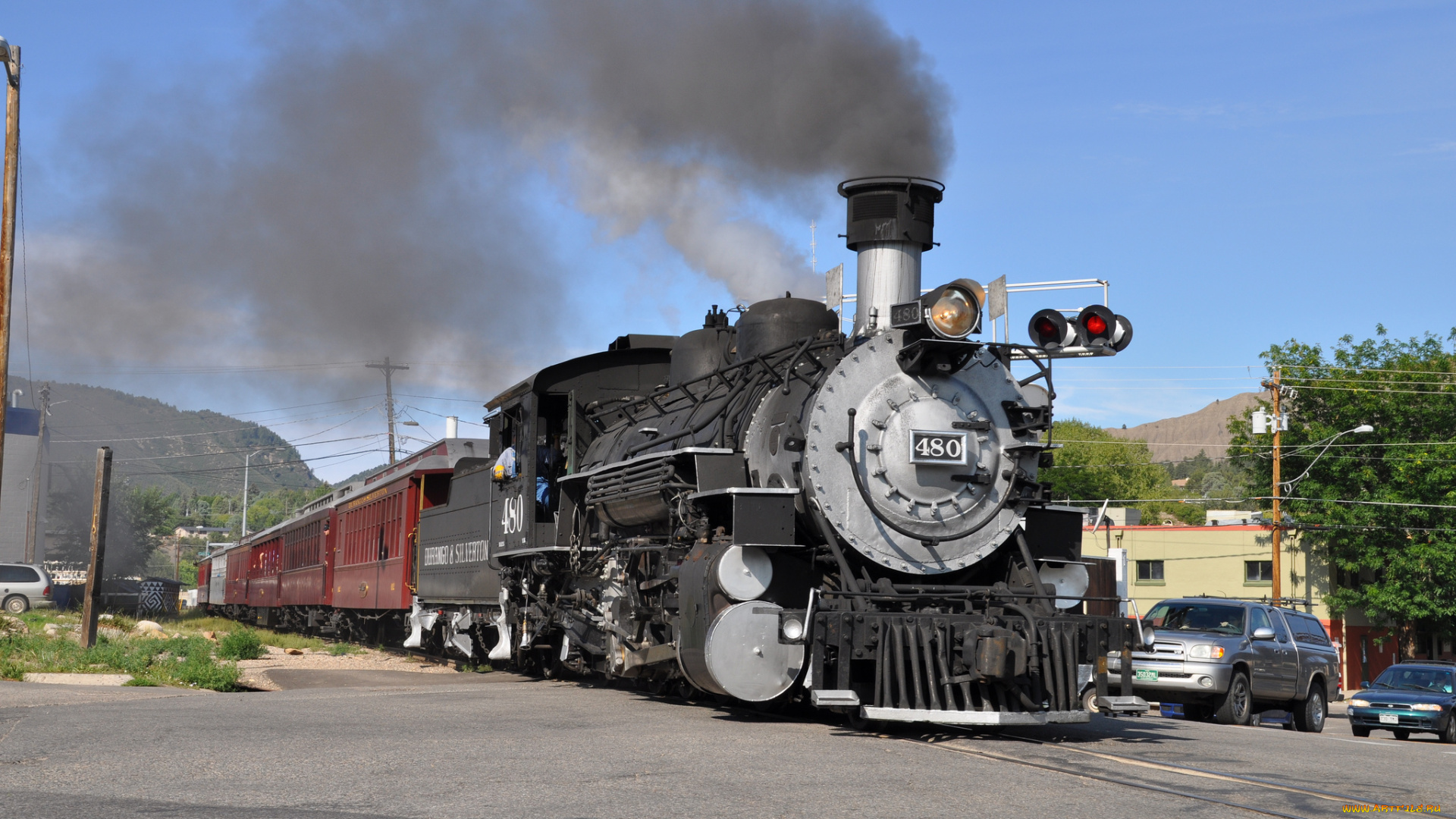 техника, паровозы, паровоз, рельсы