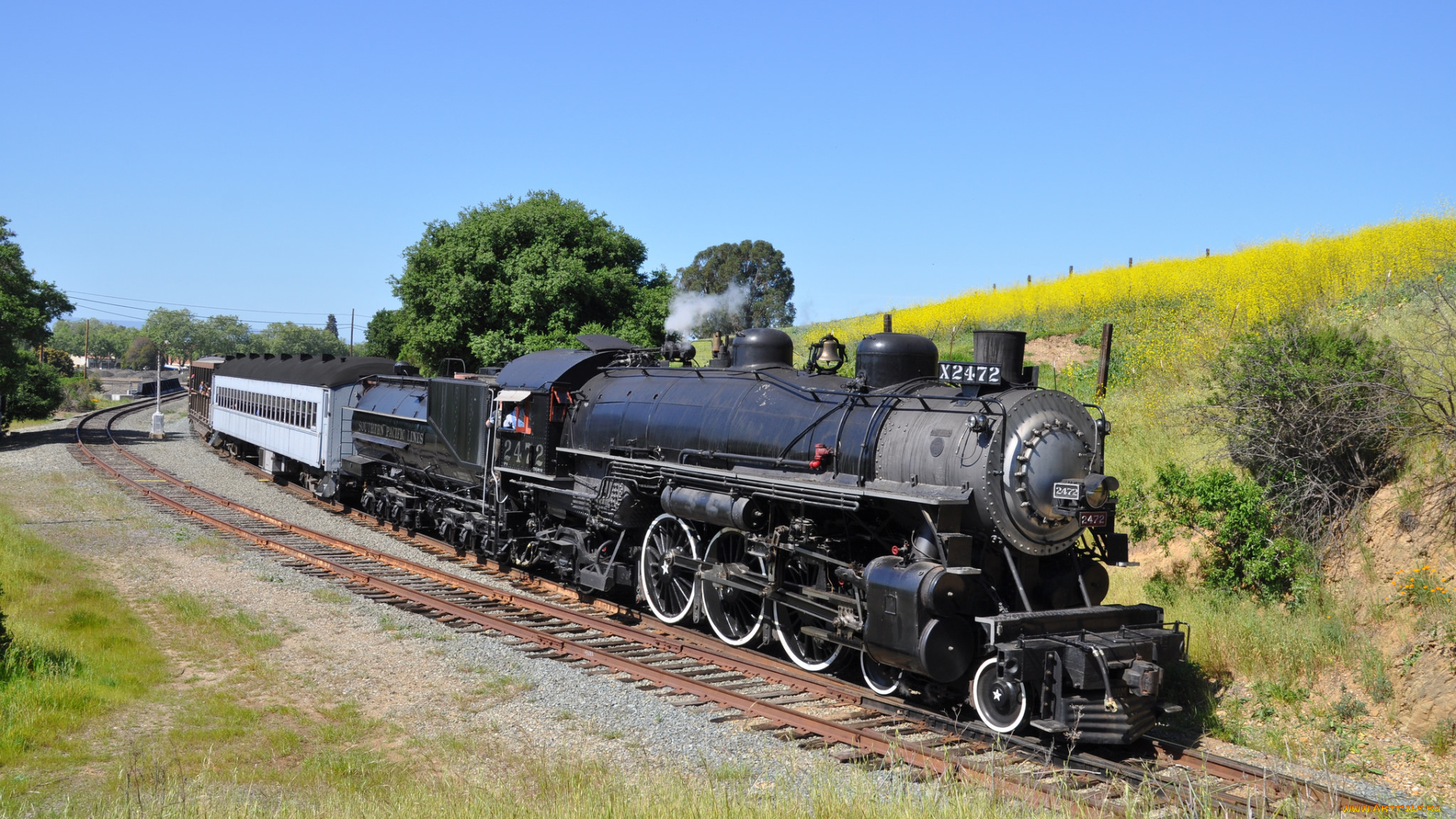 техника, паровозы, паровоз, рельсы