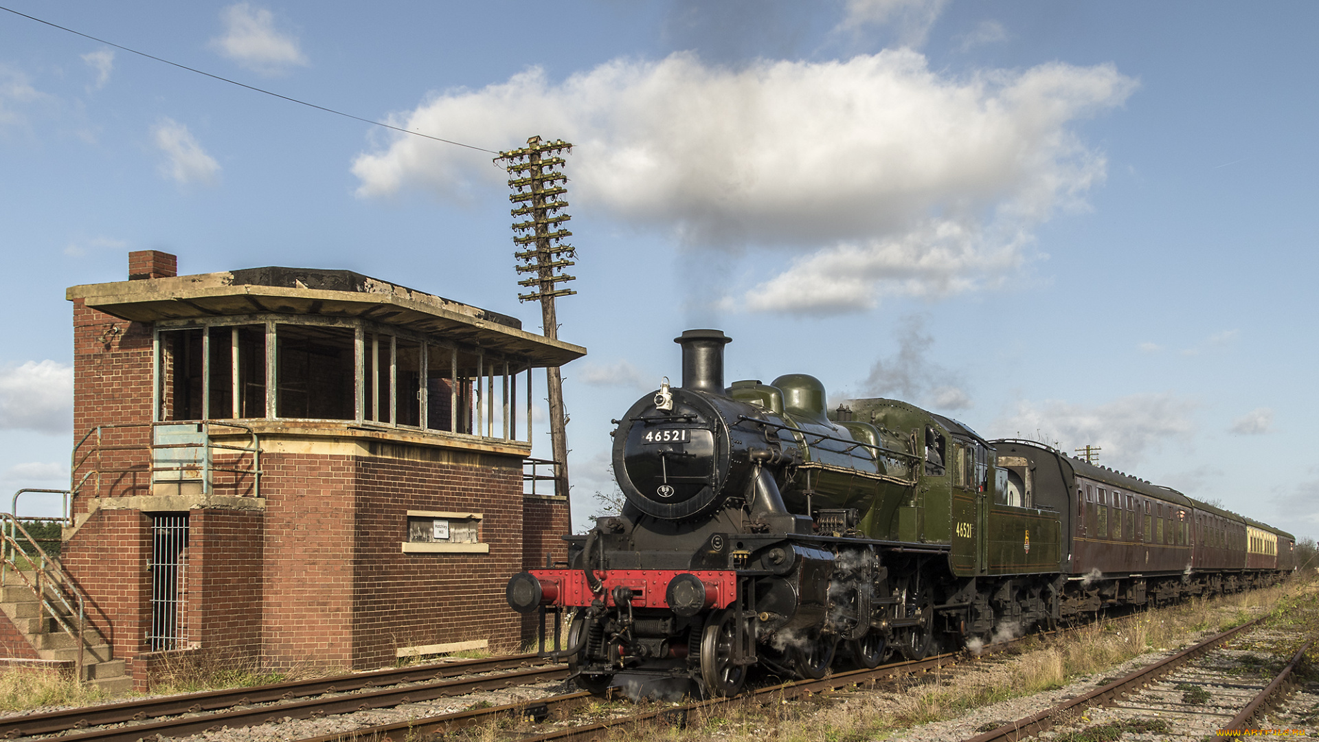 техника, паровозы, рельсы, паровоз