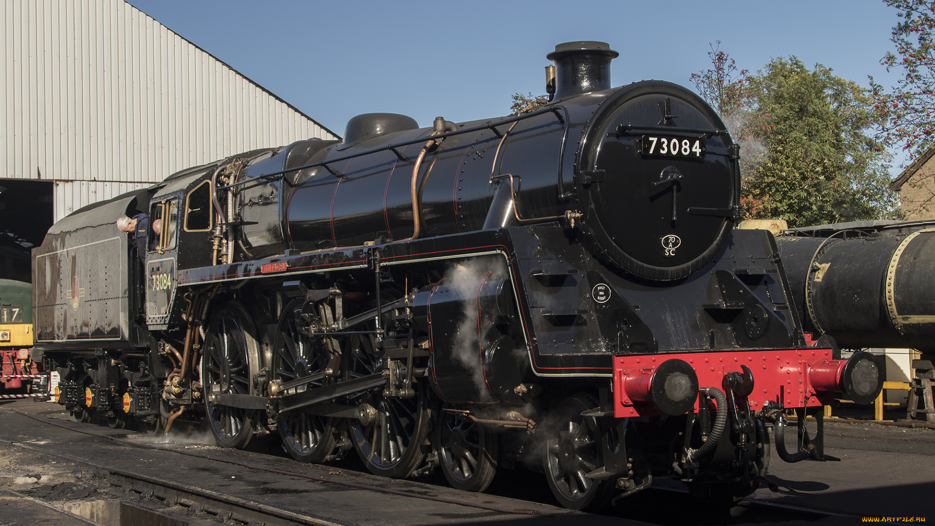 техника, паровозы, рельсы, паровоз