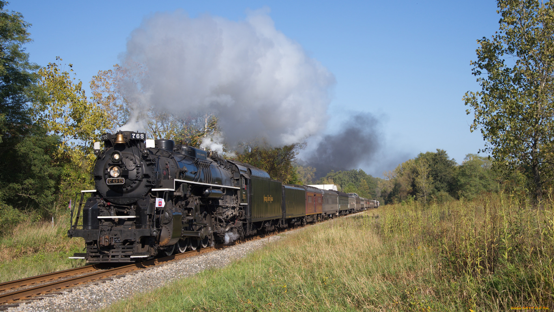 техника, паровозы, рельсы, паровоз