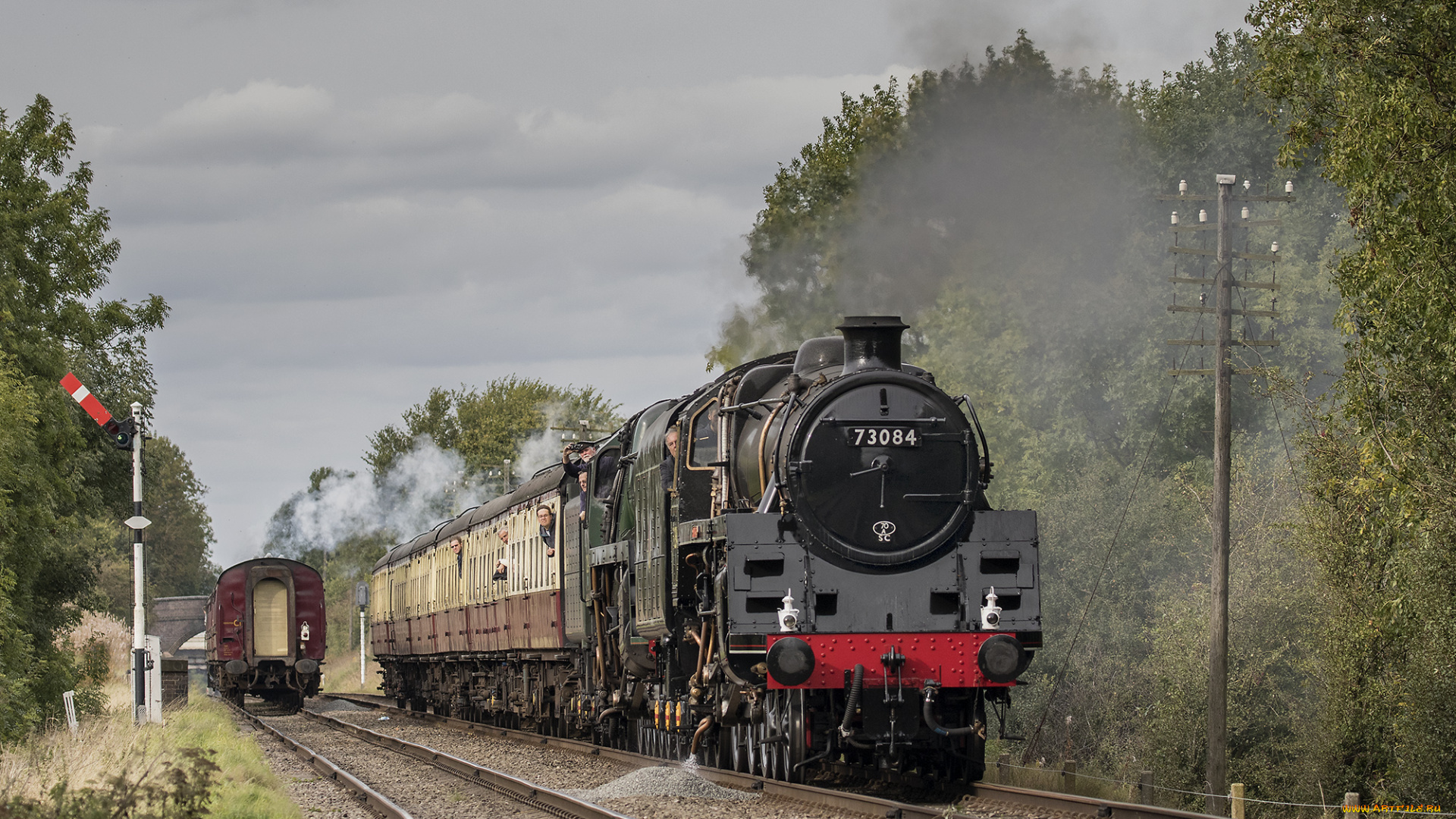 техника, паровозы, рельсы, паровоз