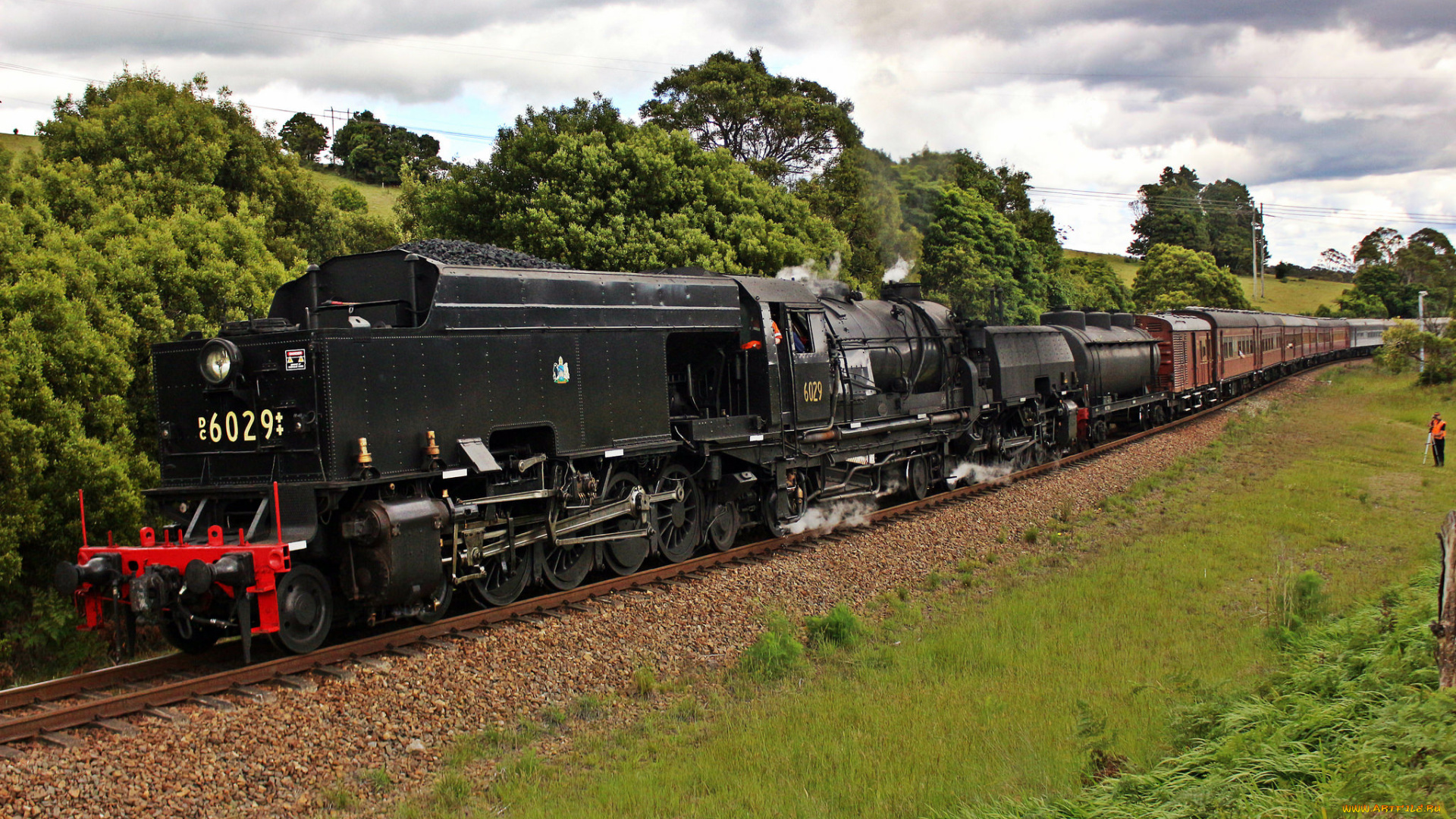 техника, паровозы, рельсы, паровоз