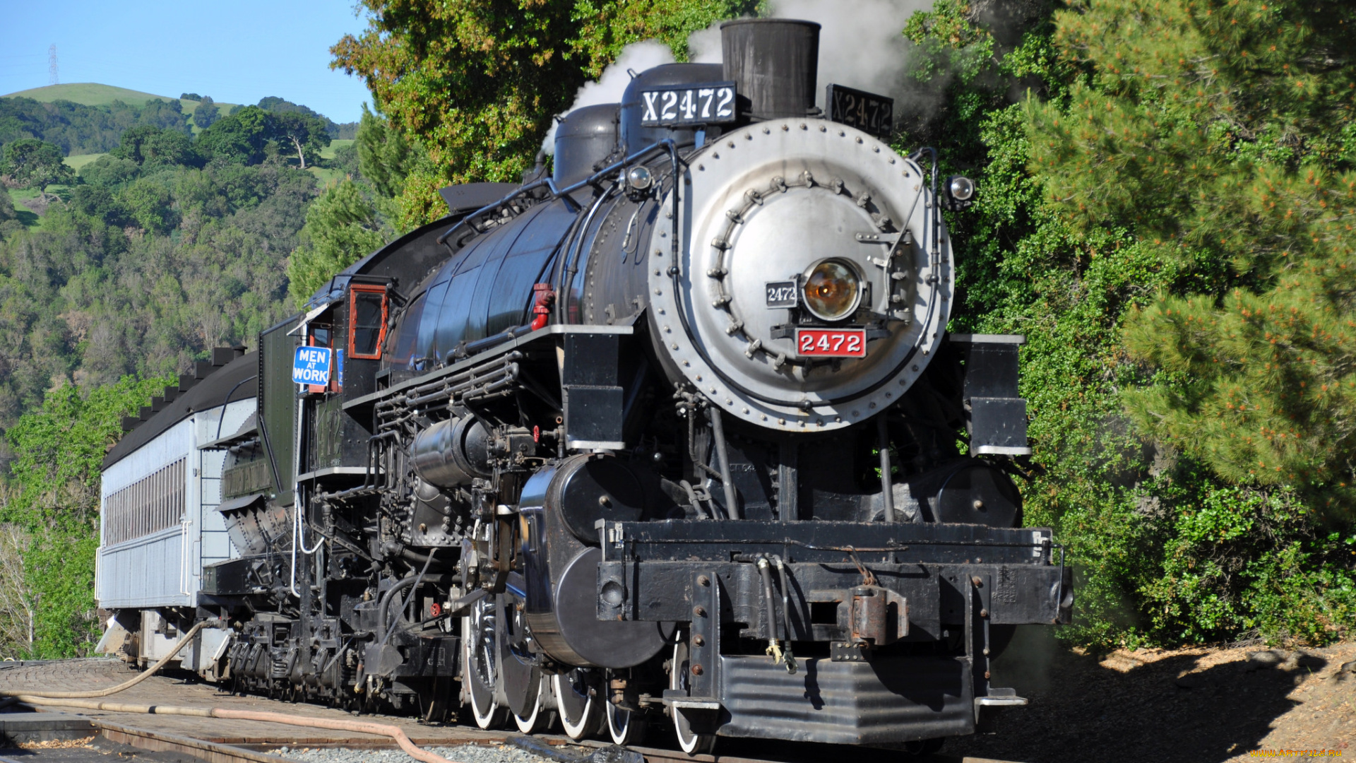 техника, паровозы, рельсы, паровоз