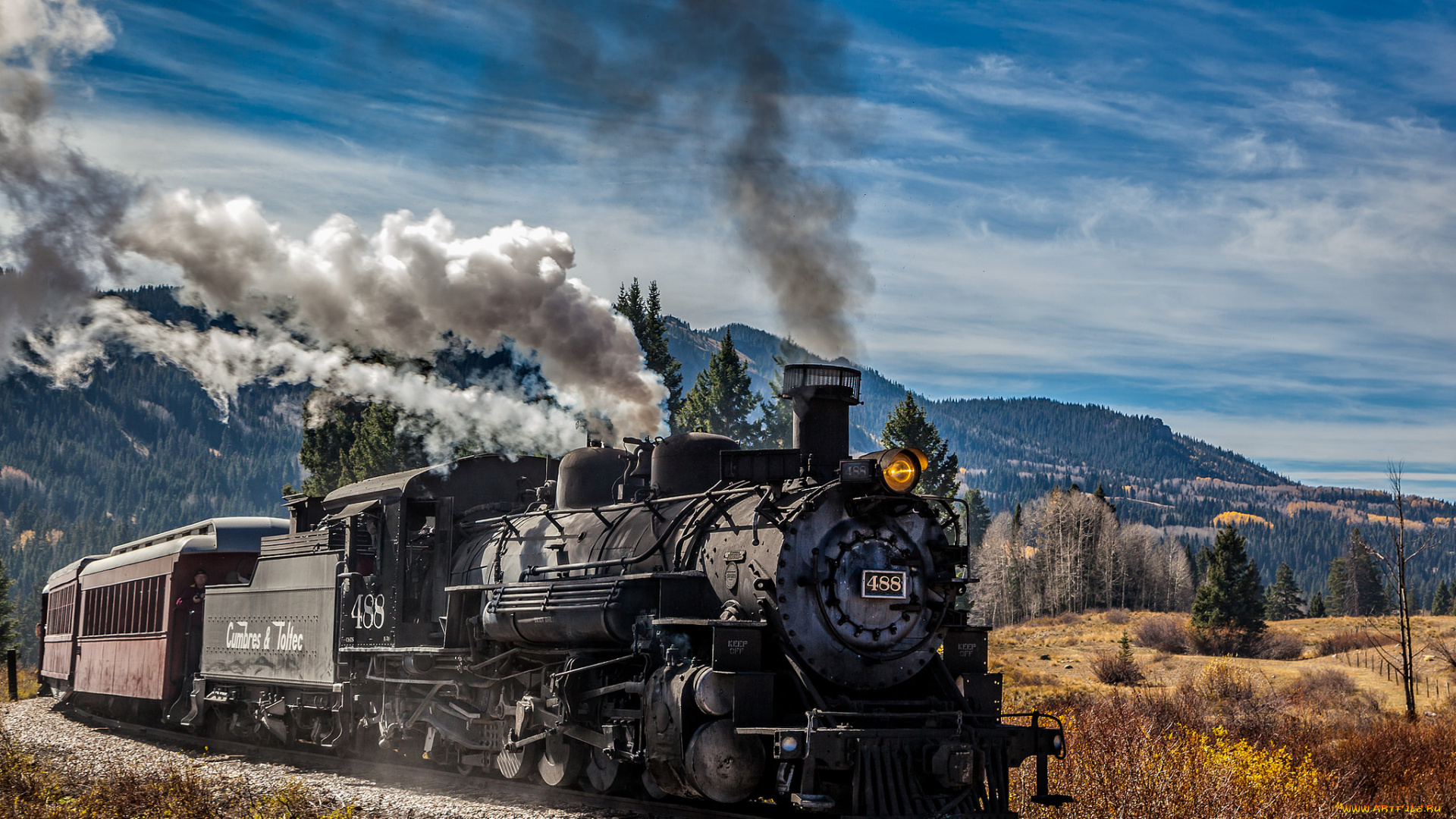 техника, паровозы, рельсы, паровоз