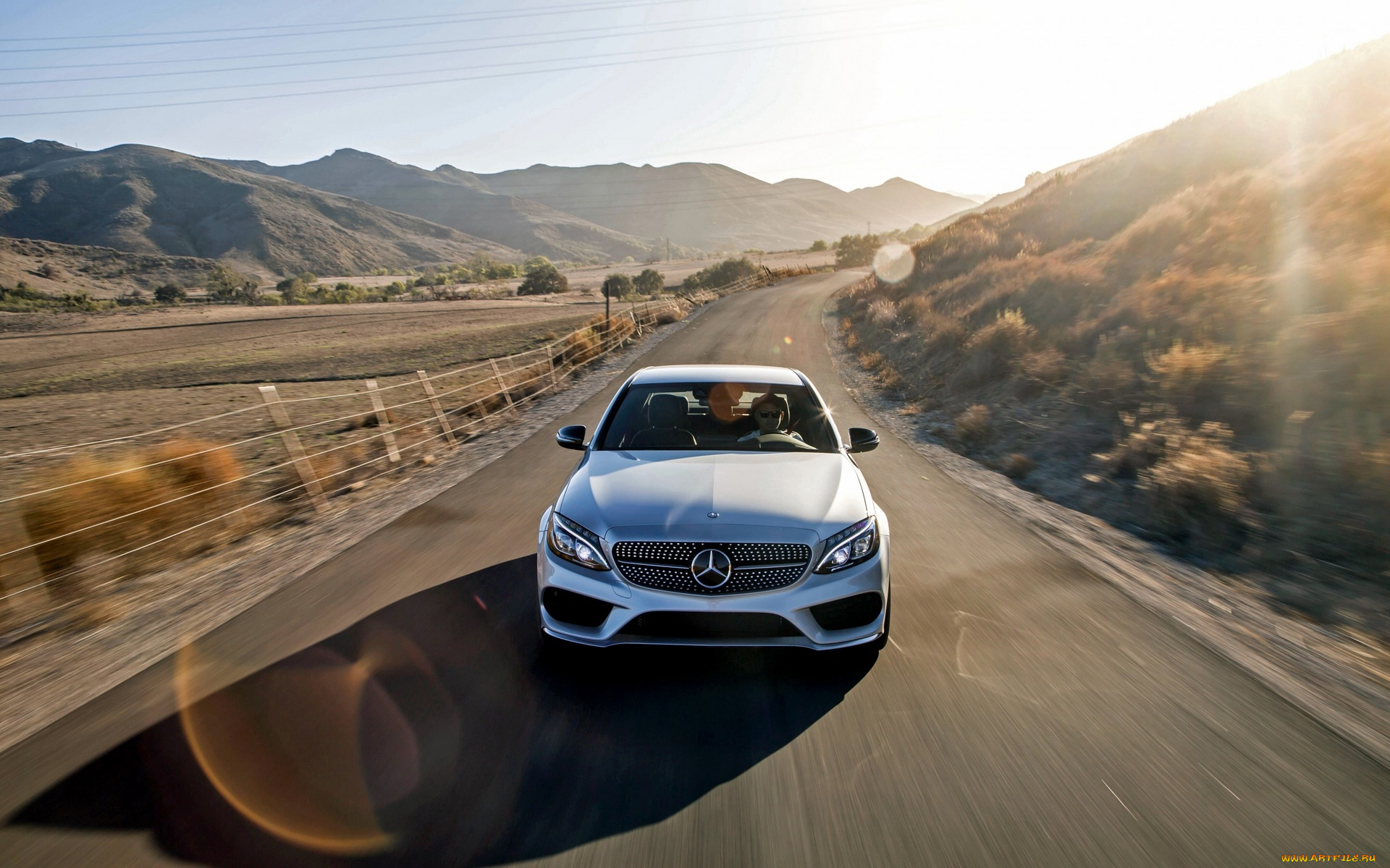 автомобили, mercedes-benz, скорость, мерседес, белый, дорога, шоссе, трасса, горы