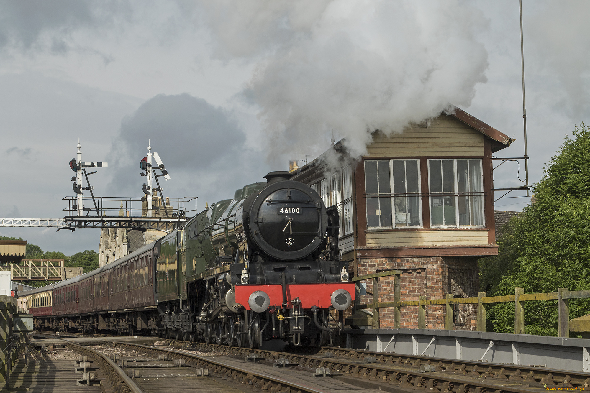 техника, паровозы, паровоз, рельсы