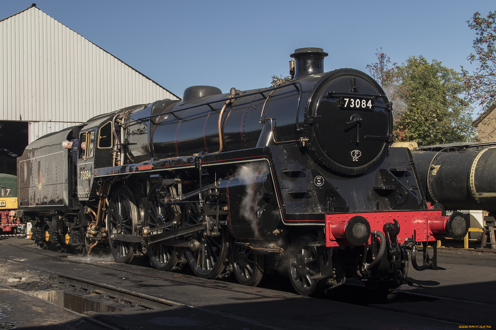 техника, паровозы, рельсы, паровоз