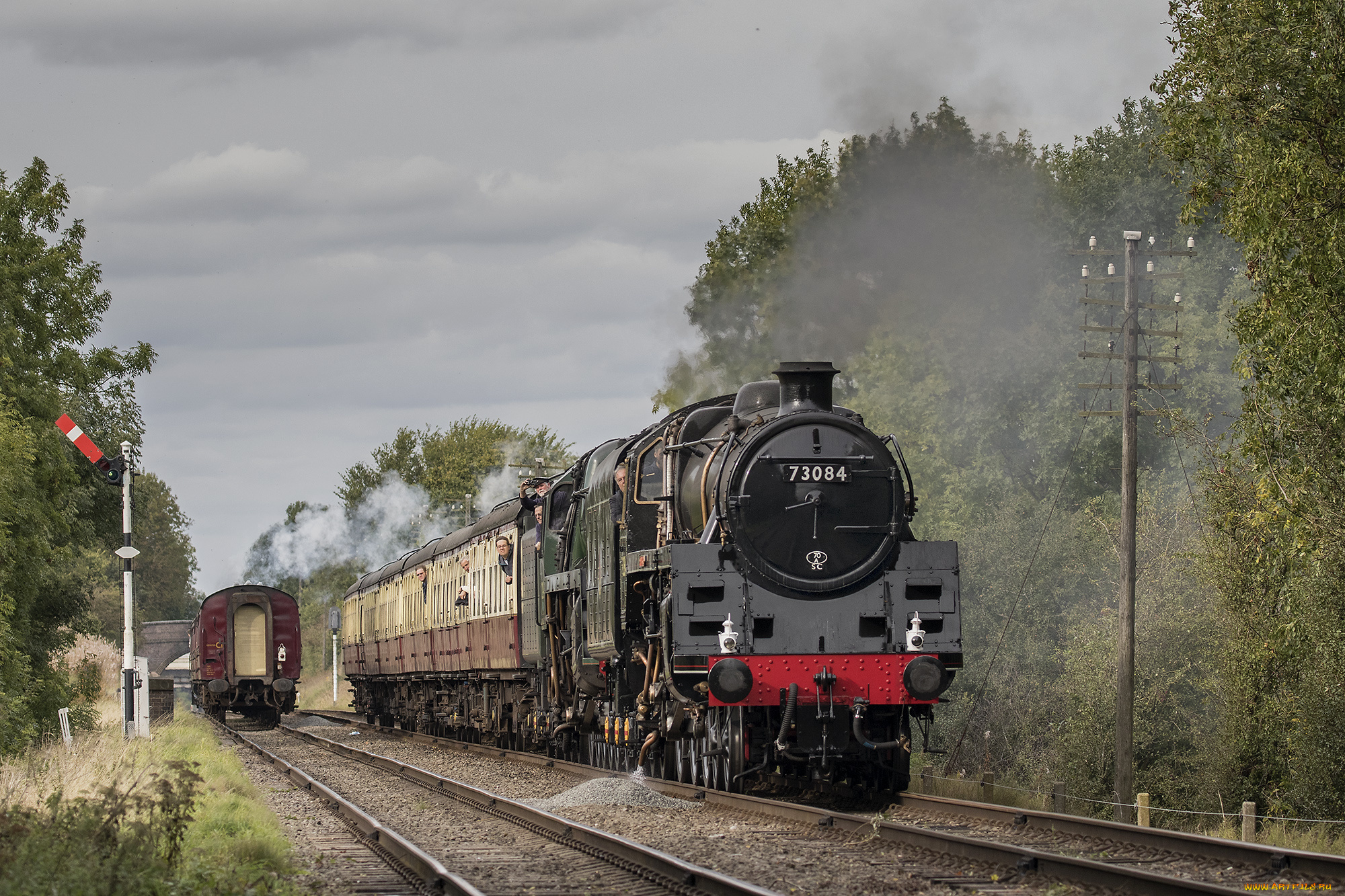 техника, паровозы, рельсы, паровоз