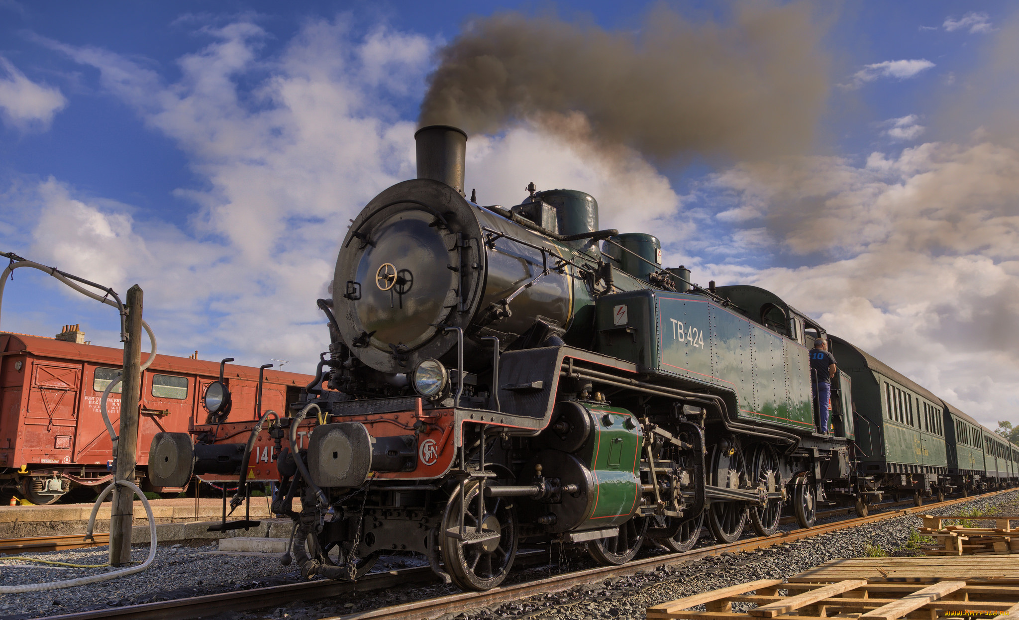 техника, паровозы, рельсы, паровоз