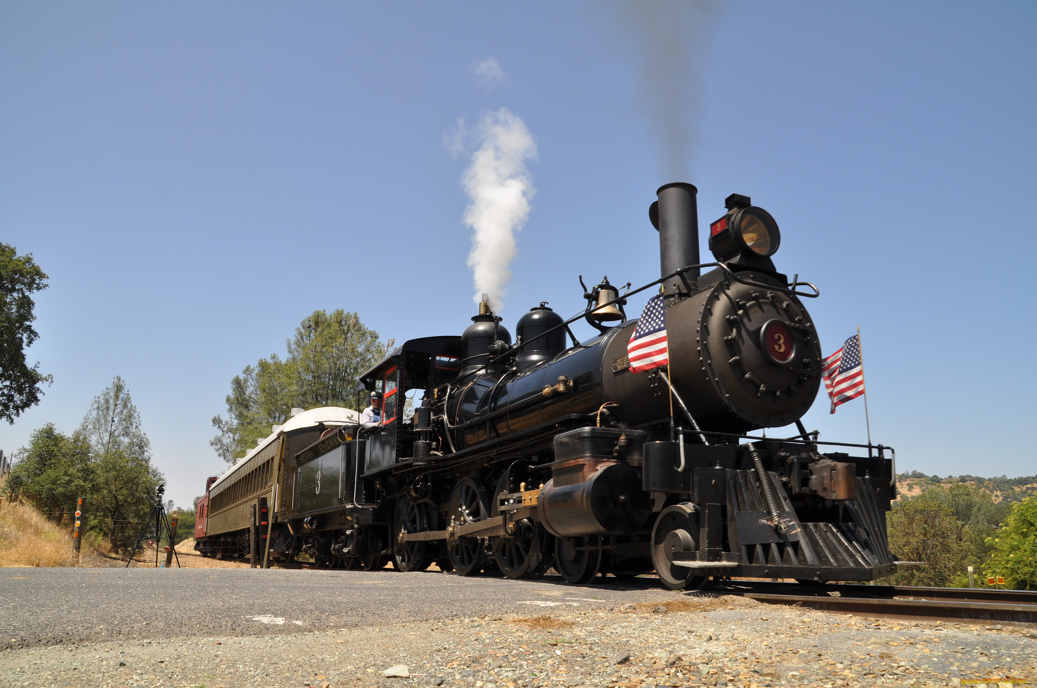 техника, паровозы, паровоз, рельсы