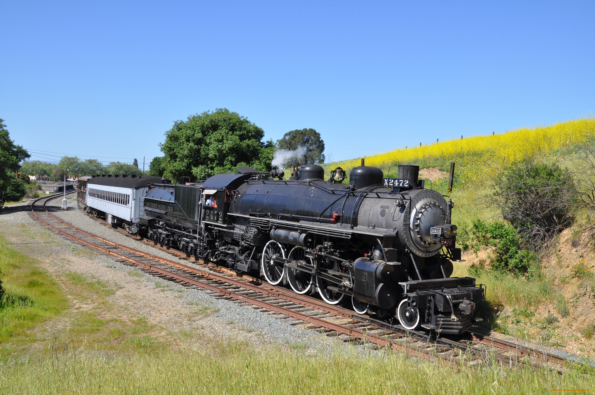 техника, паровозы, паровоз, рельсы