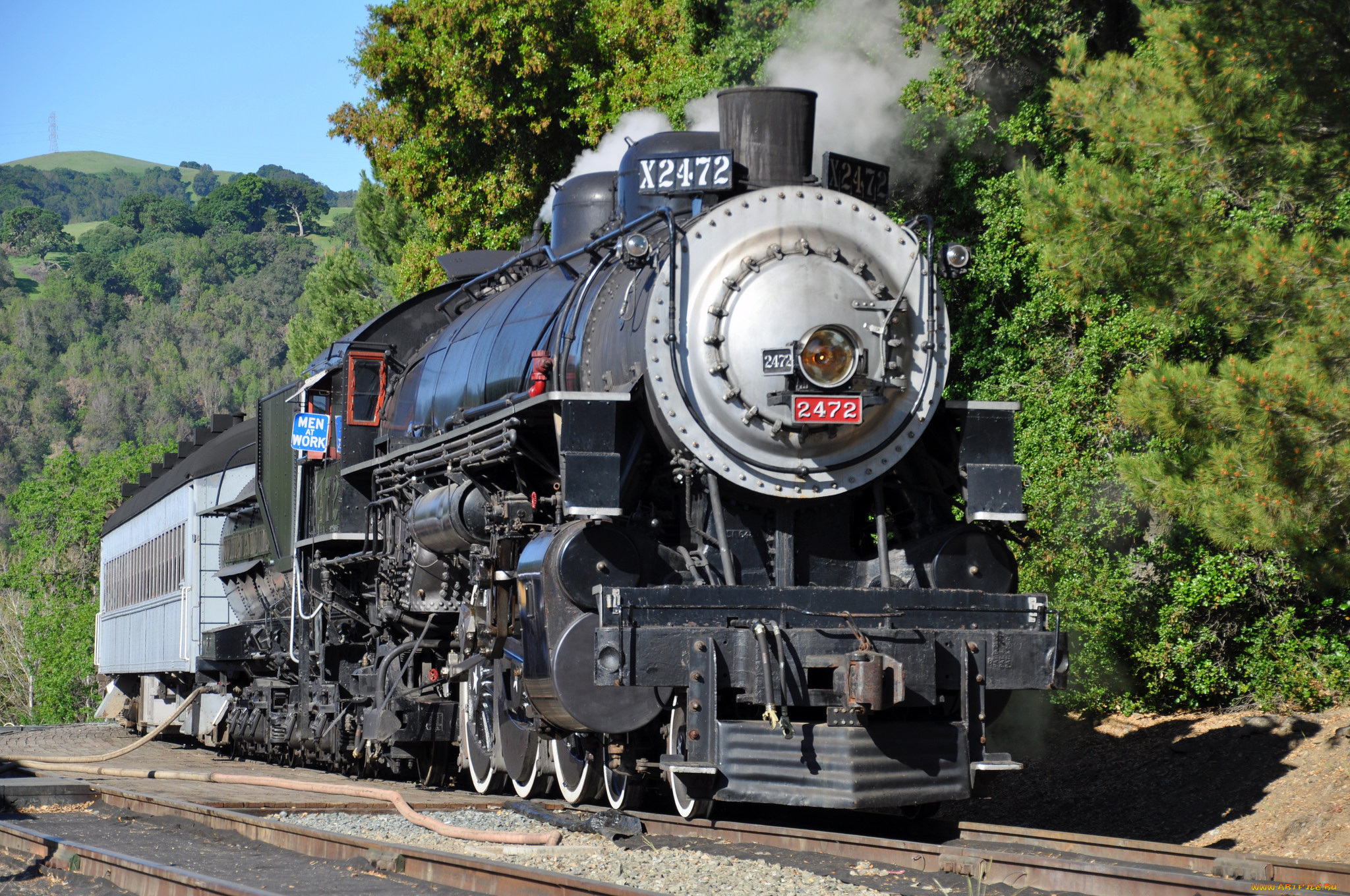 техника, паровозы, рельсы, паровоз