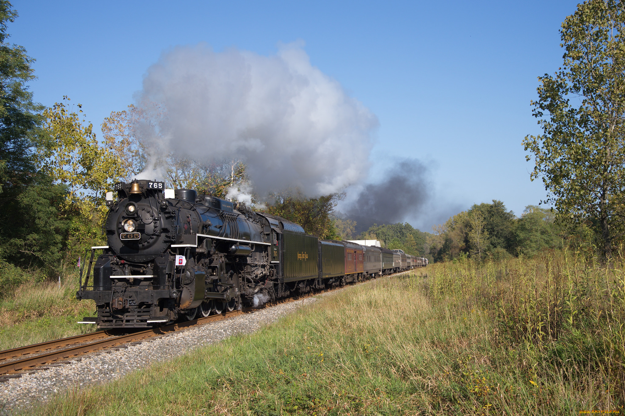 техника, паровозы, рельсы, паровоз