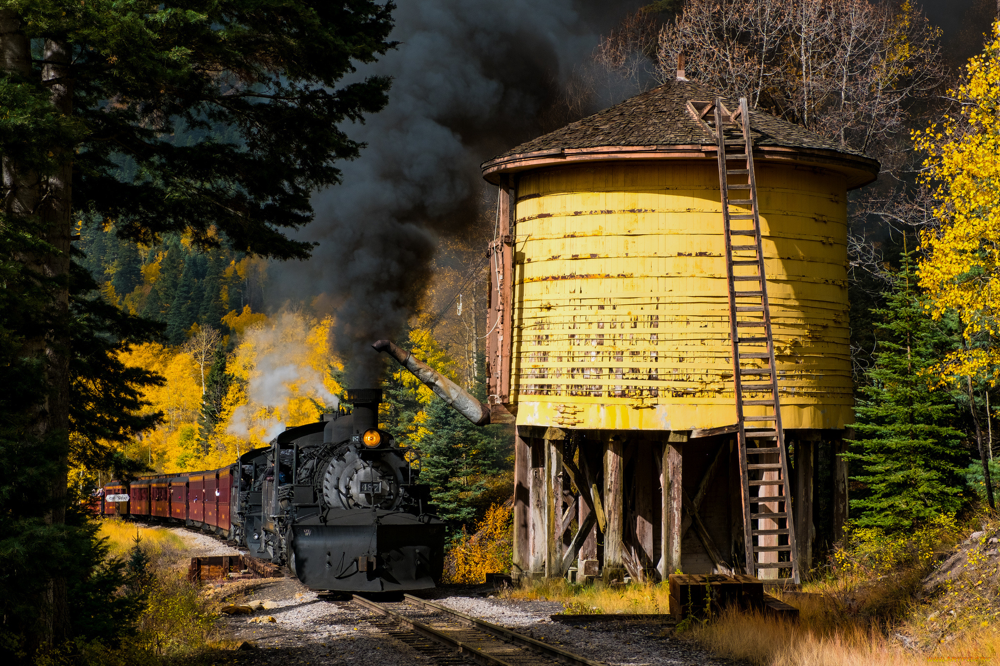 техника, паровозы, паровоз, рельсы