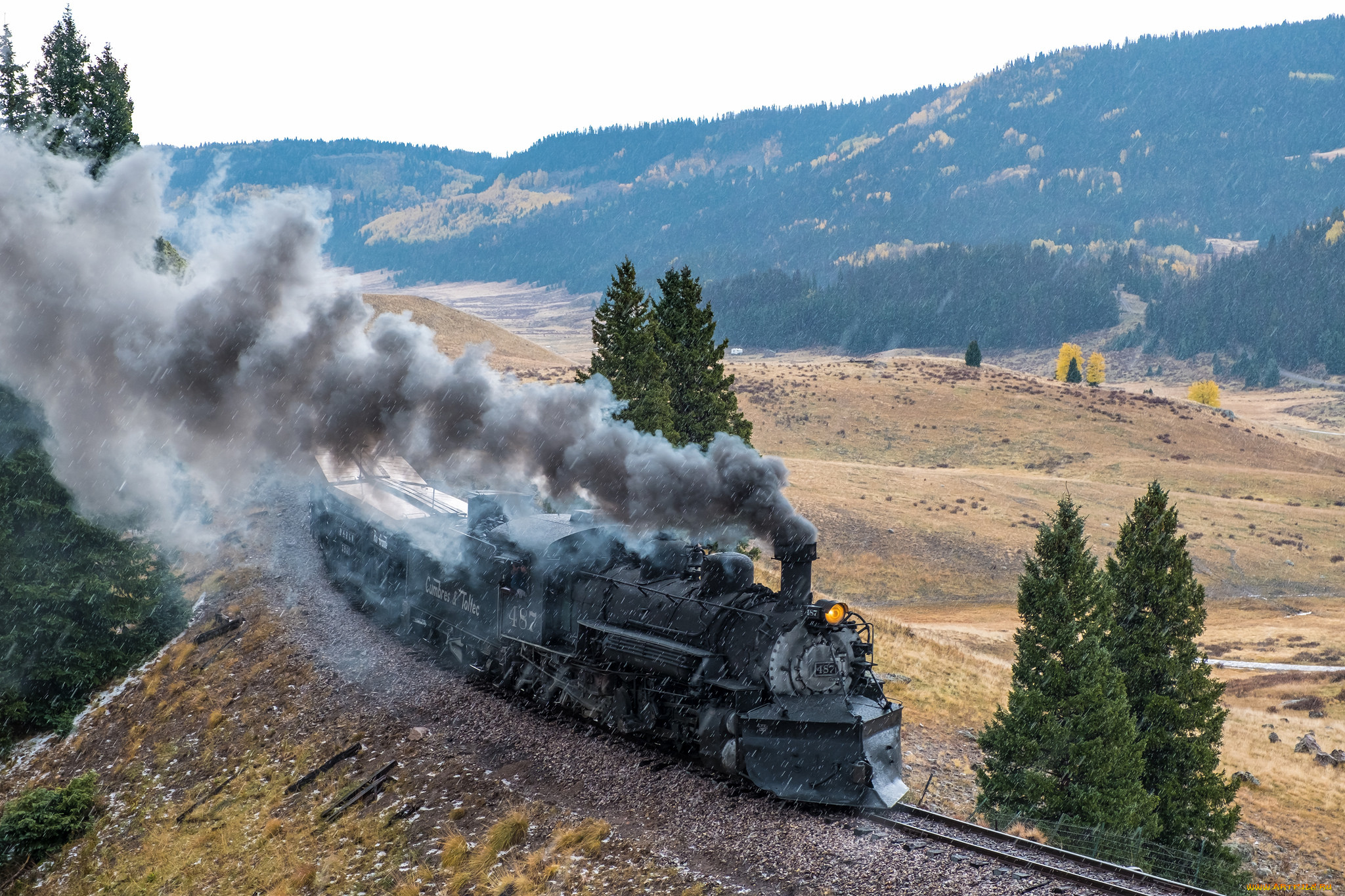 техника, паровозы, паровоз, рельсы
