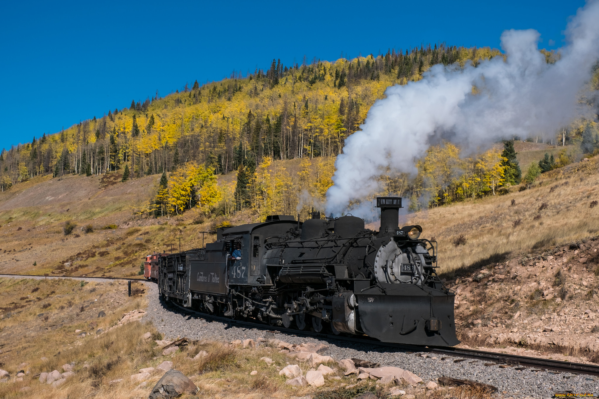 техника, паровозы, паровоз, рельсы
