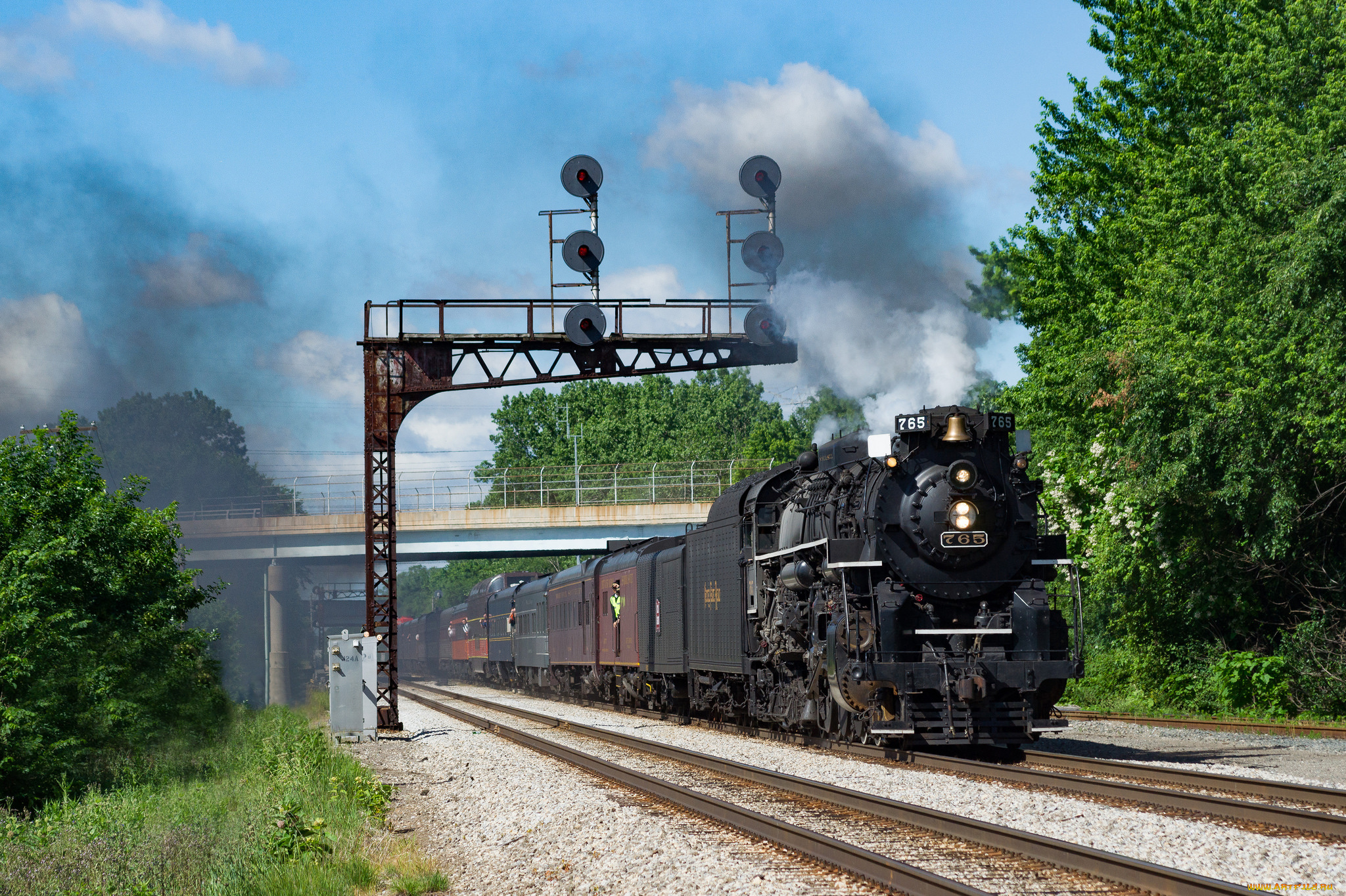 техника, паровозы, рельсы, паровоз