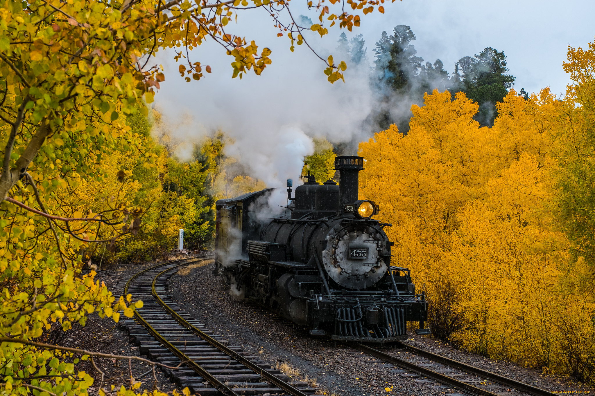техника, паровозы, рельсы, паровоз