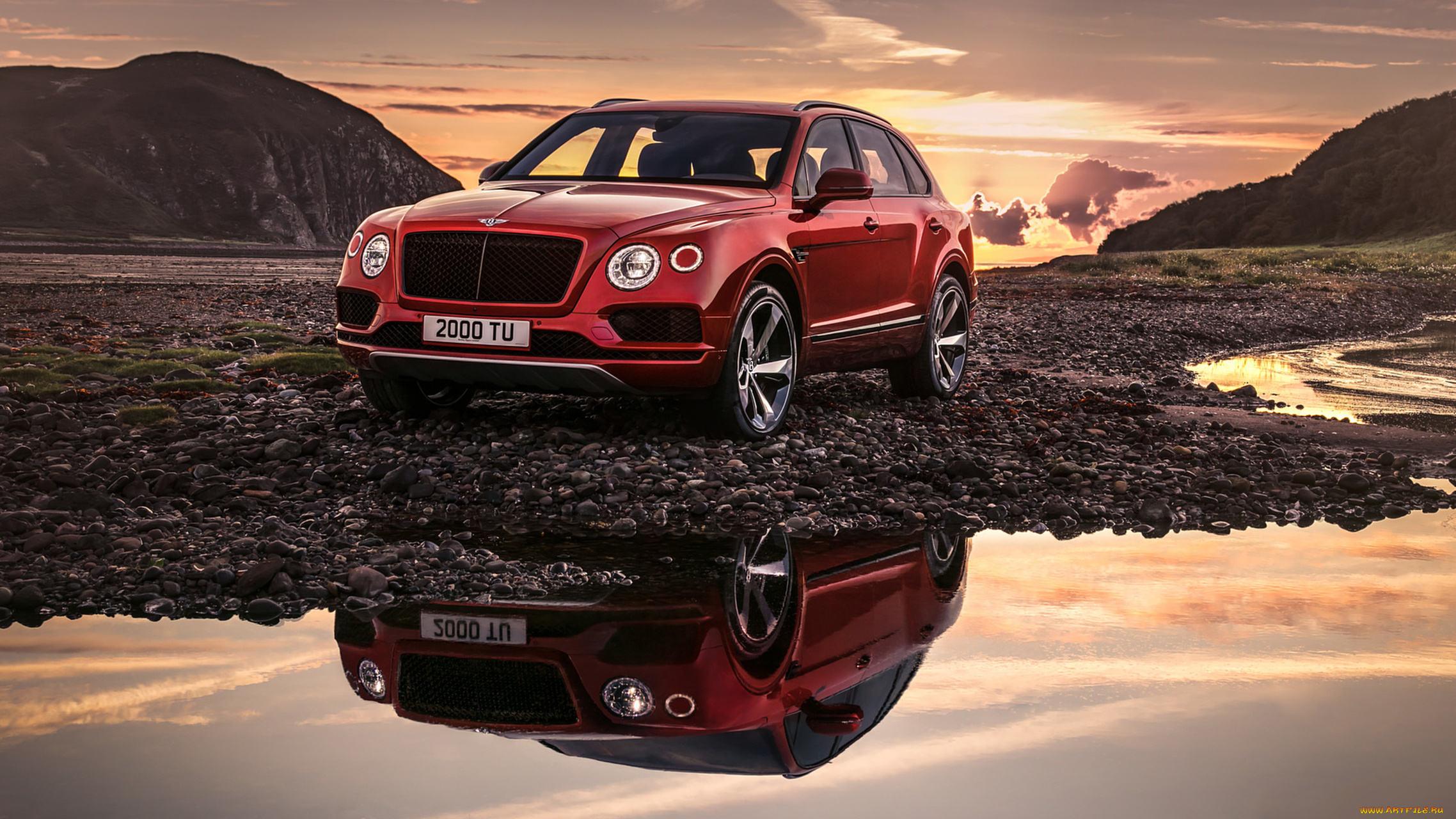 bentley, bentayga, v8, 2018, автомобили, bentley, bentayga, v8, red, 2018