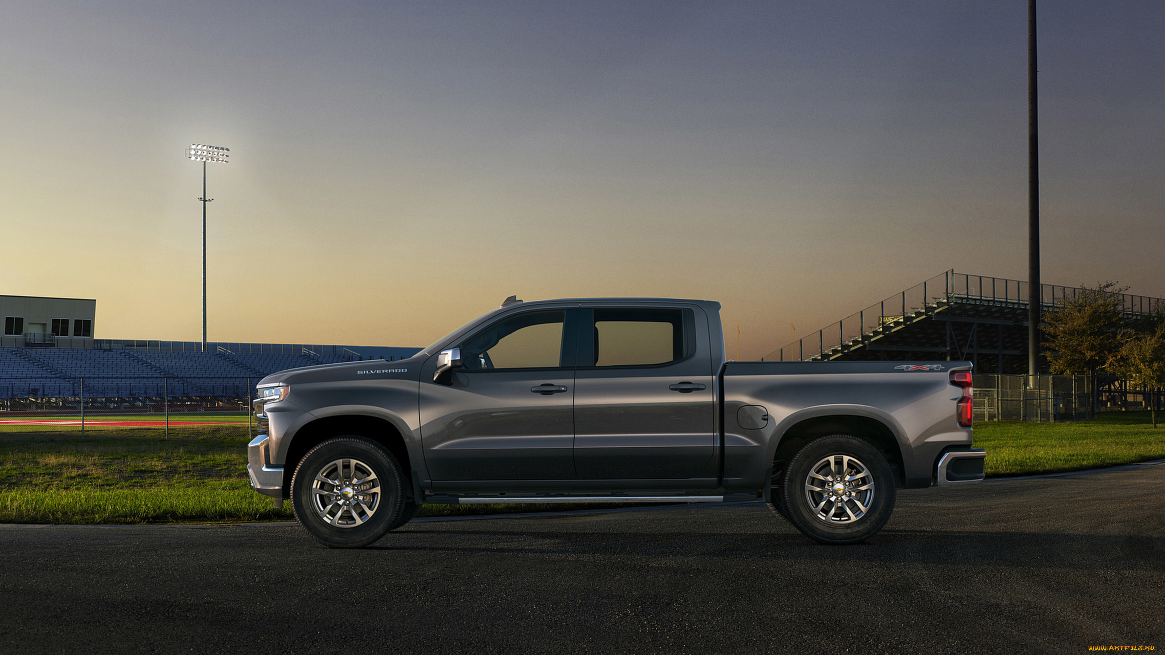 chevrolet, silverado, 2019, автомобили, chevrolet, серый, silverado, 2019