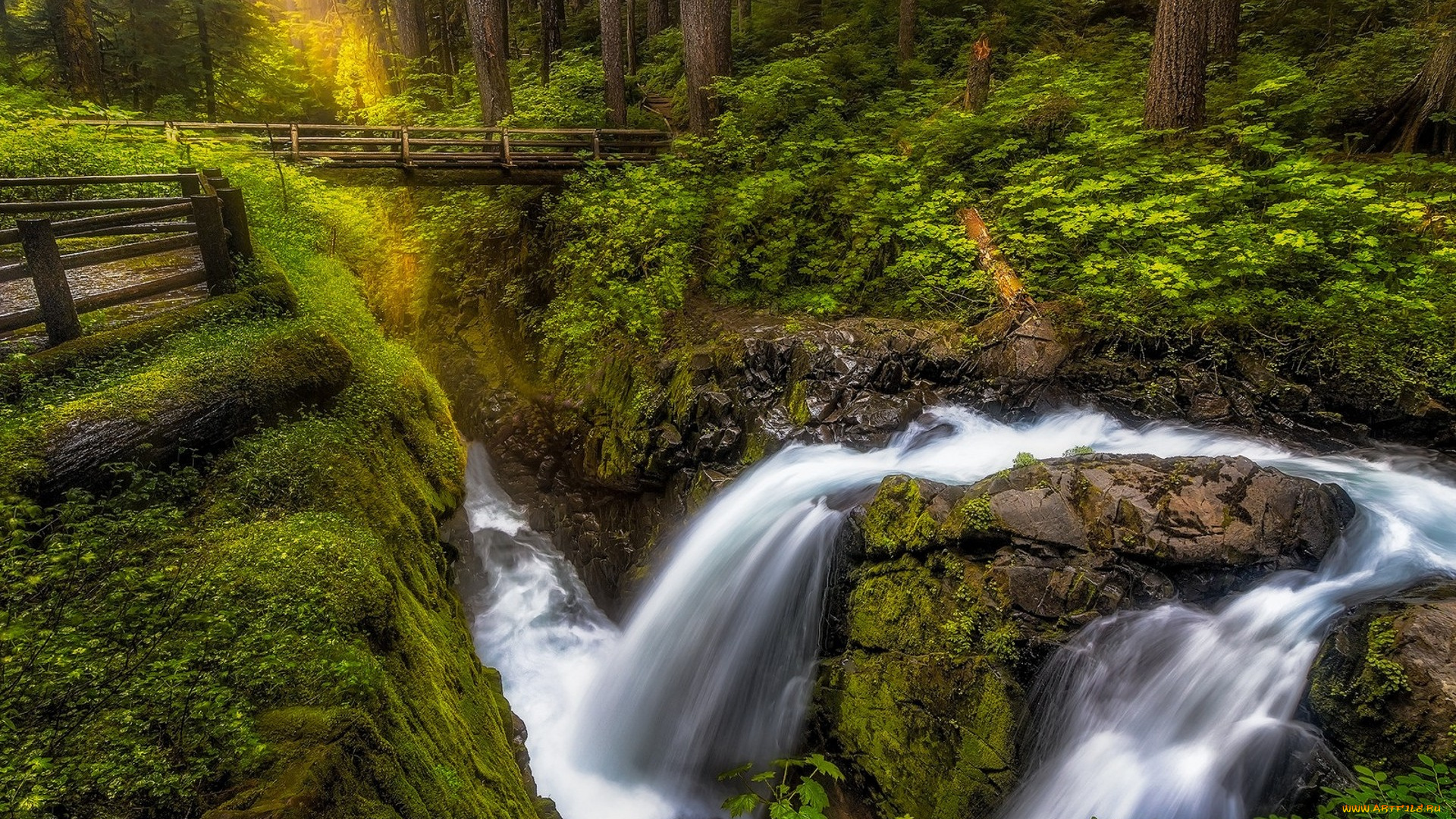 природа, водопады, простор