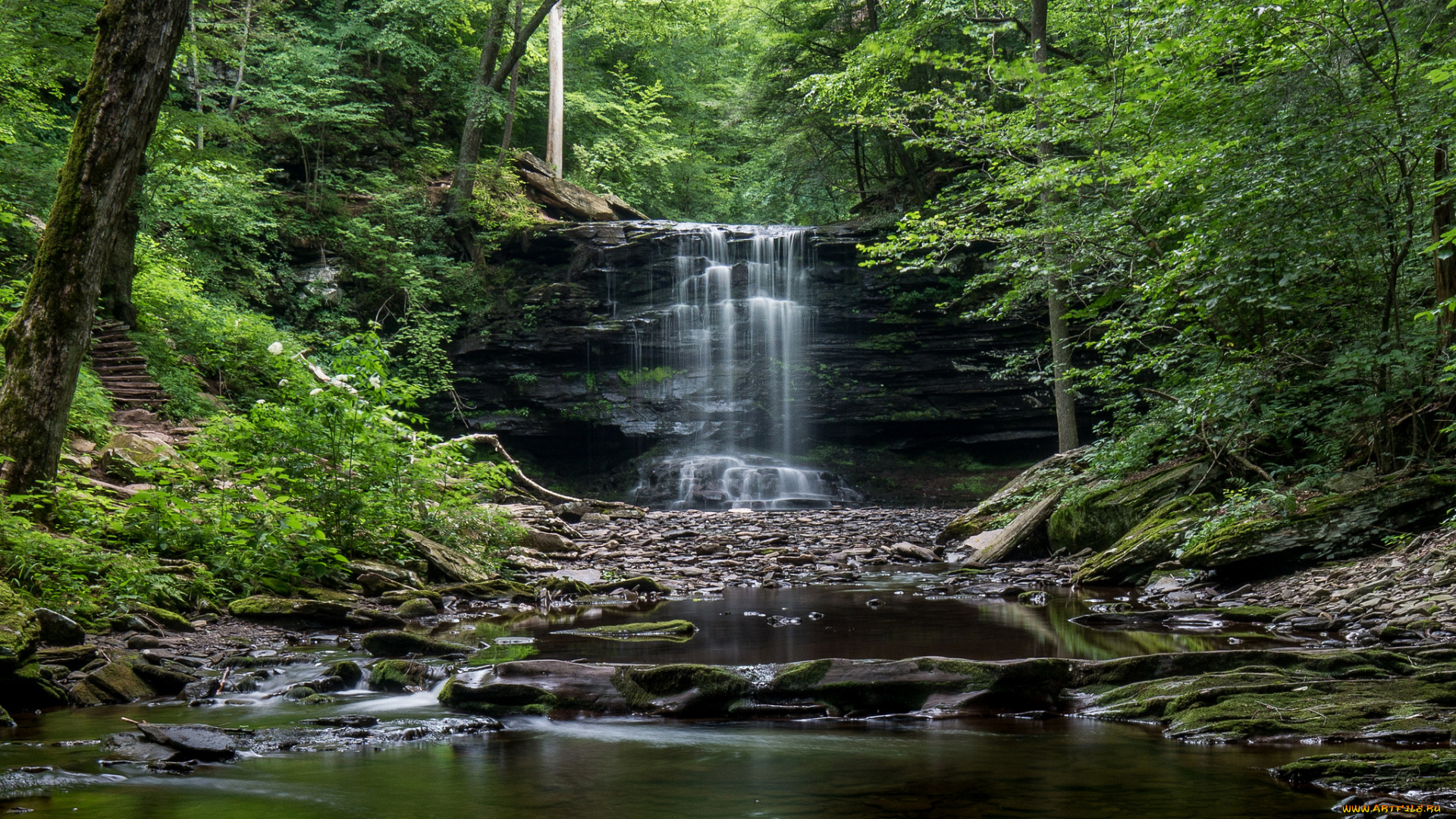 природа, водопады, простор