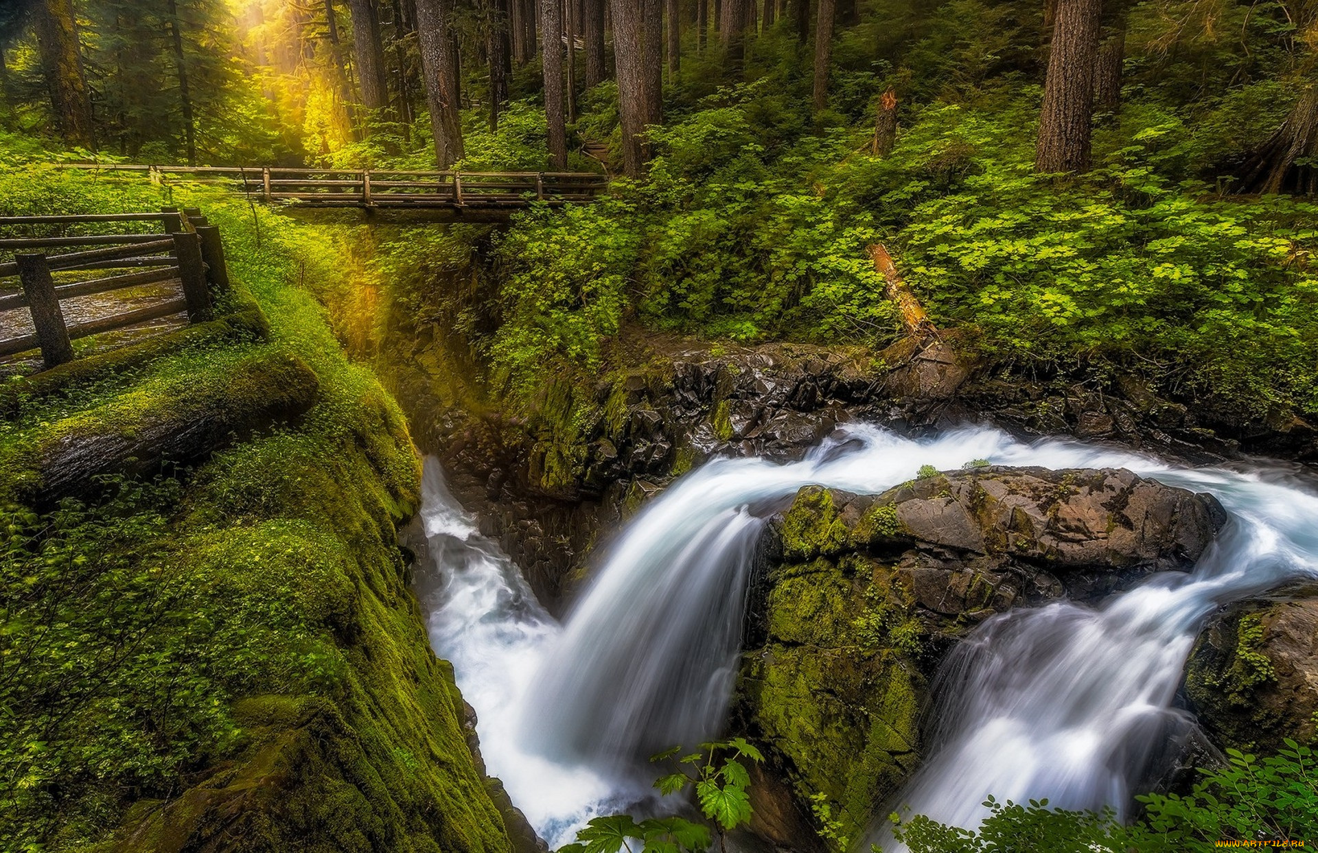 природа, водопады, простор