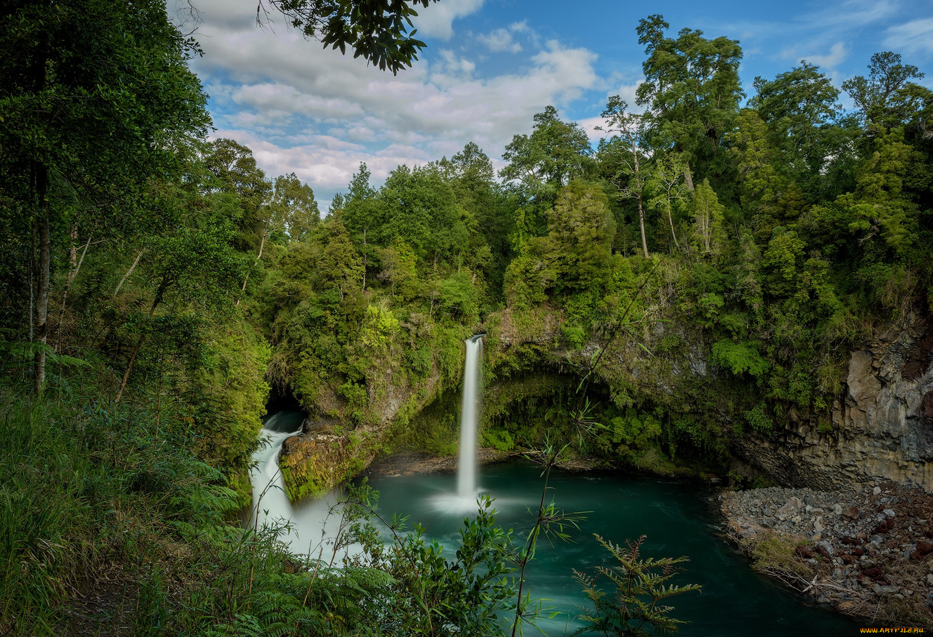 природа, водопады, простор