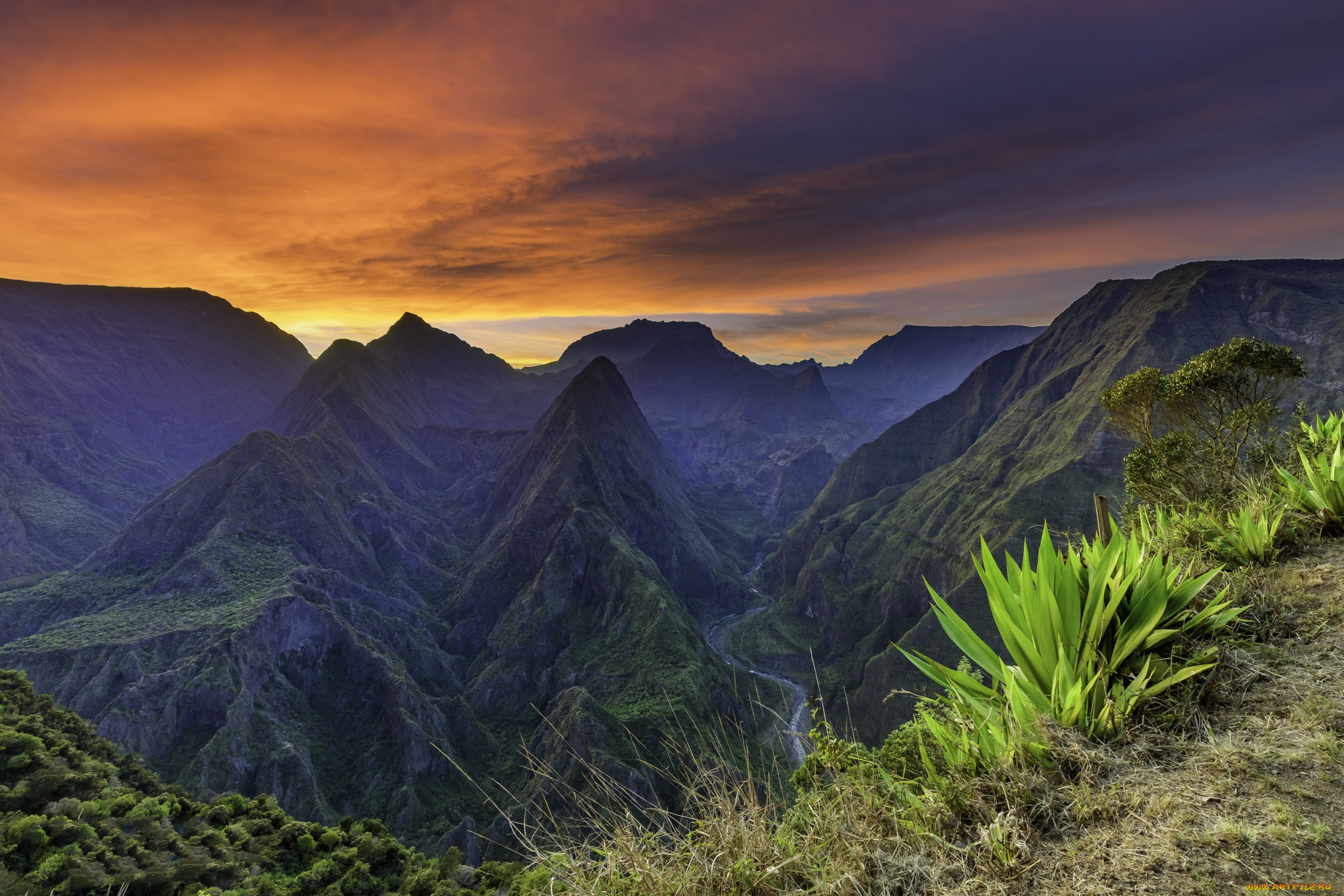 природа, горы, простор