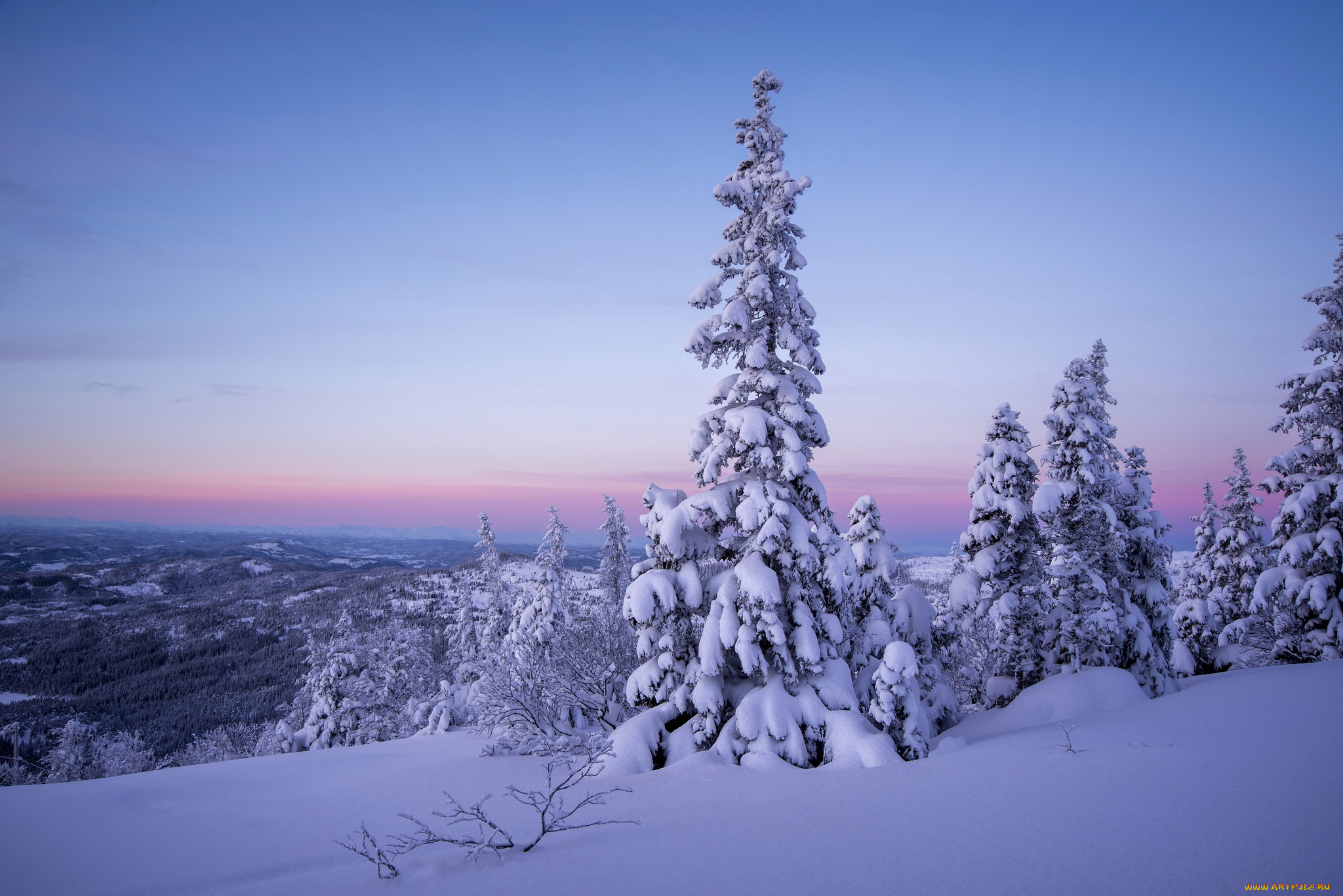 природа, зима, простор