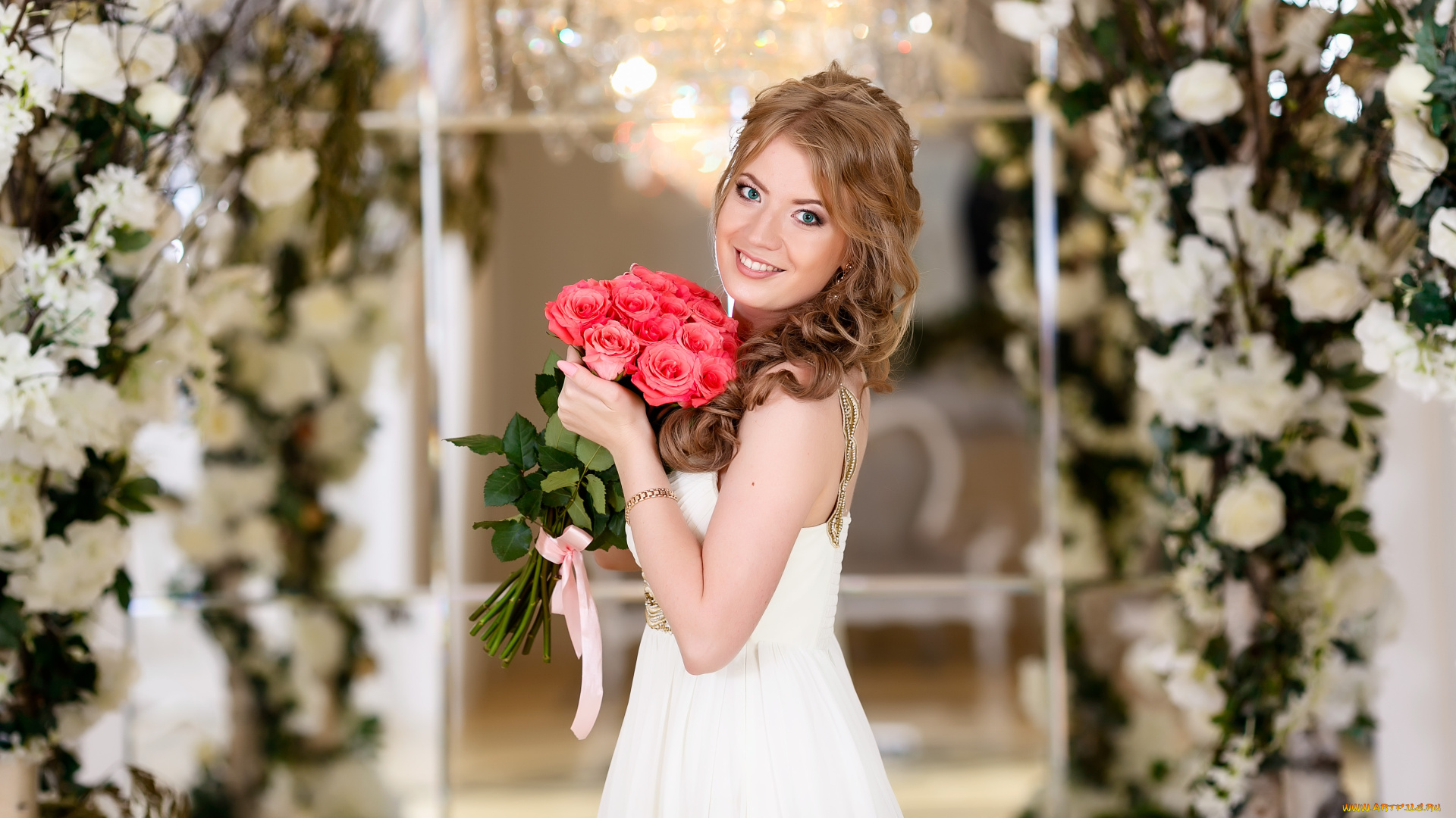 девушки, -unsort, , невесты, белое, платье, невеста