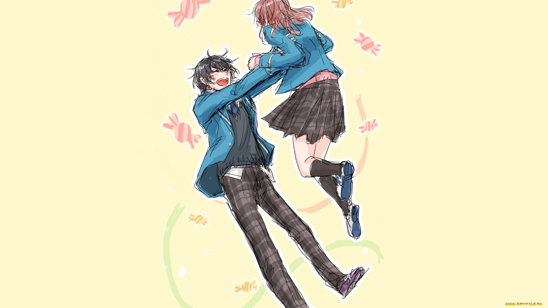 аниме, ensemble, stars, ансамбль, звёзд