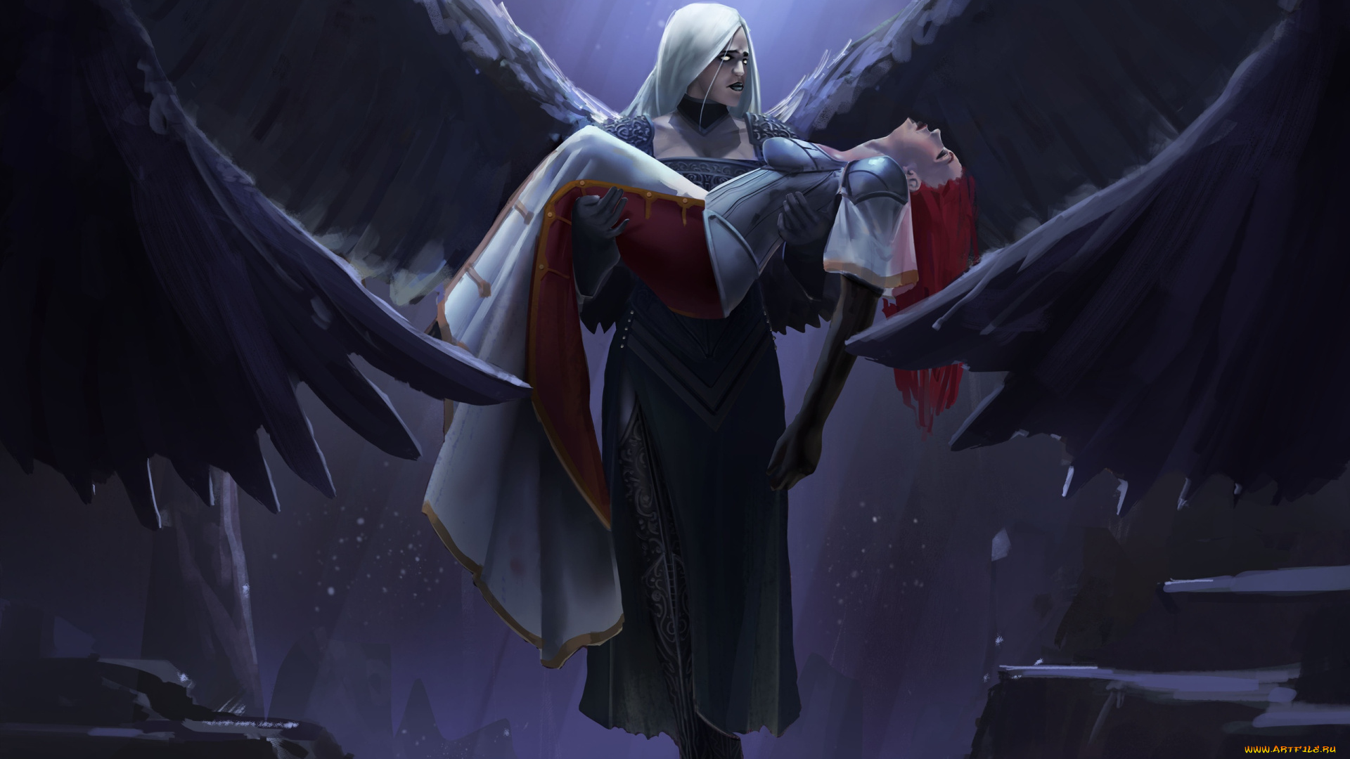 видео, игры, magic, , the, gathering, -, other, девушка, ангел, крылья