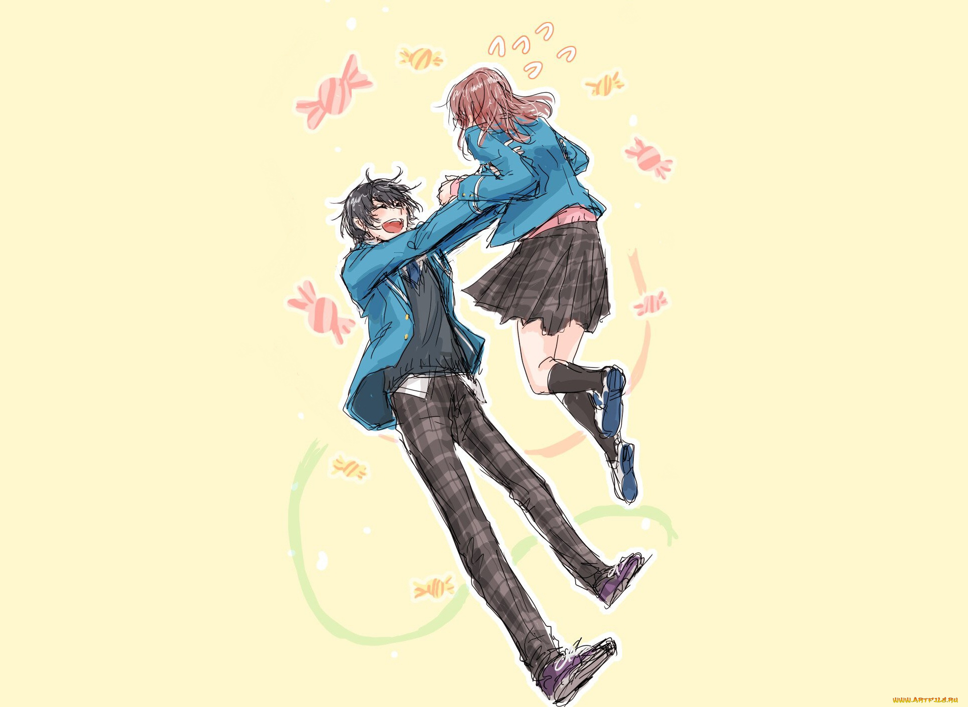 аниме, ensemble, stars, ансамбль, звёзд