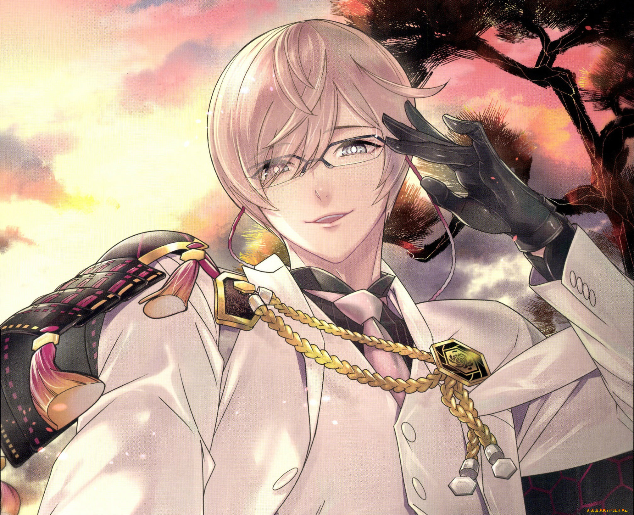 аниме, touken, ranbu, ken, homerun, sadamine, kikou