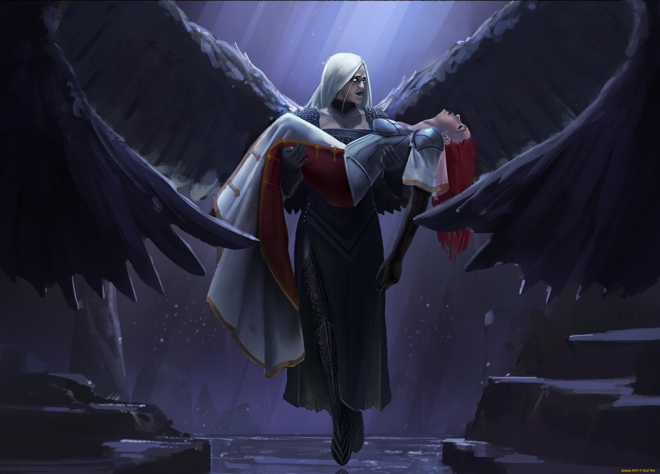 видео, игры, magic, , the, gathering, -, other, девушка, ангел, крылья